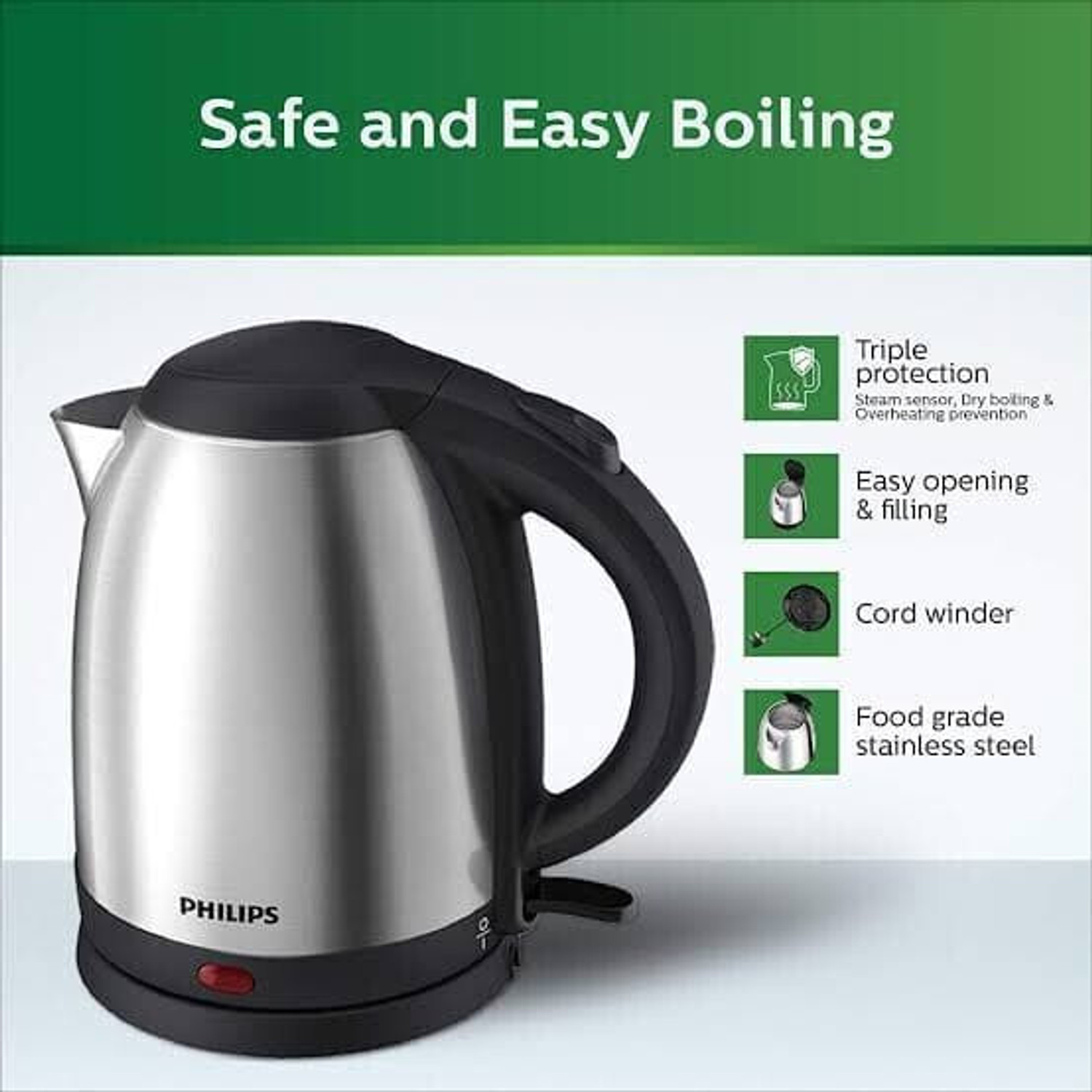 Image of PHILIPS HD9363 /00 Electric Kettle