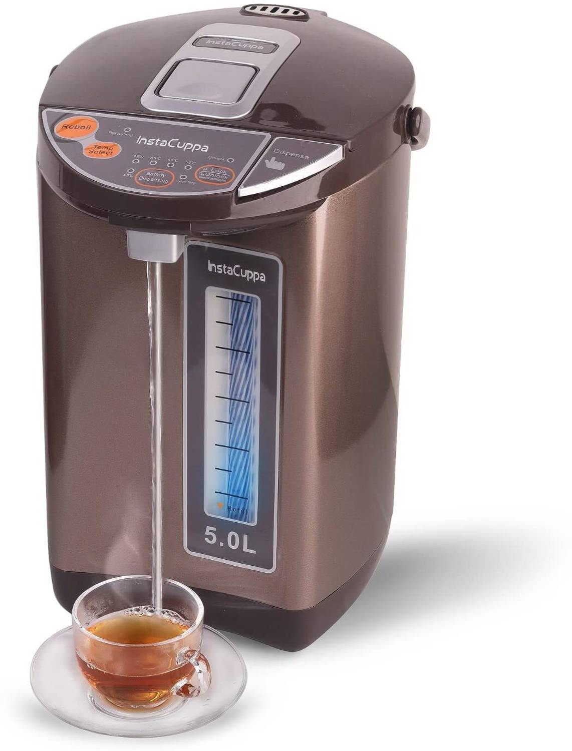 InstaCuppa Electric Kettle Dispenser With Temperature Control, St