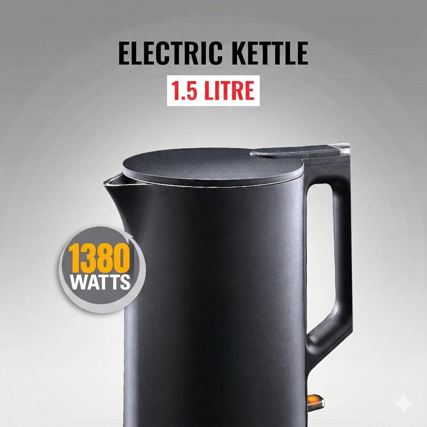 Image of SUJATA EK01 1500W Premium Cool Touch Body | Stainless Steel Tank & Lid |Auto Cut-Off Electric Kettle