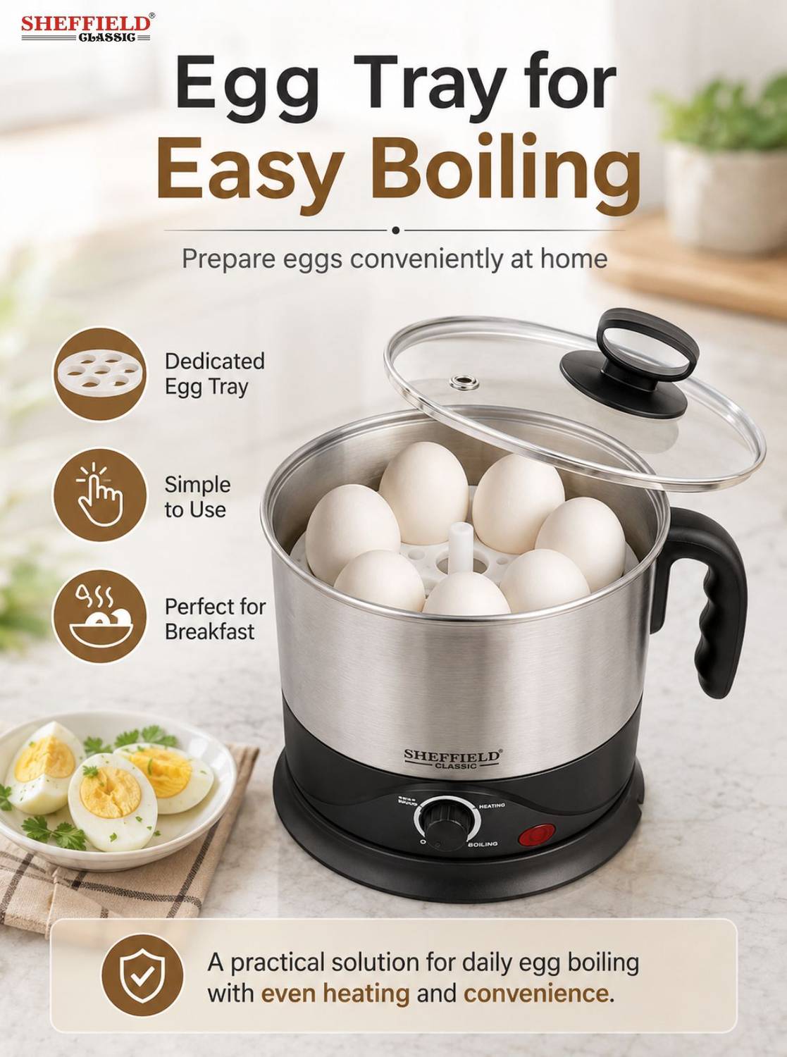 Sheffield Classic Multipurpose Kettle Multi Cooker - Image 4