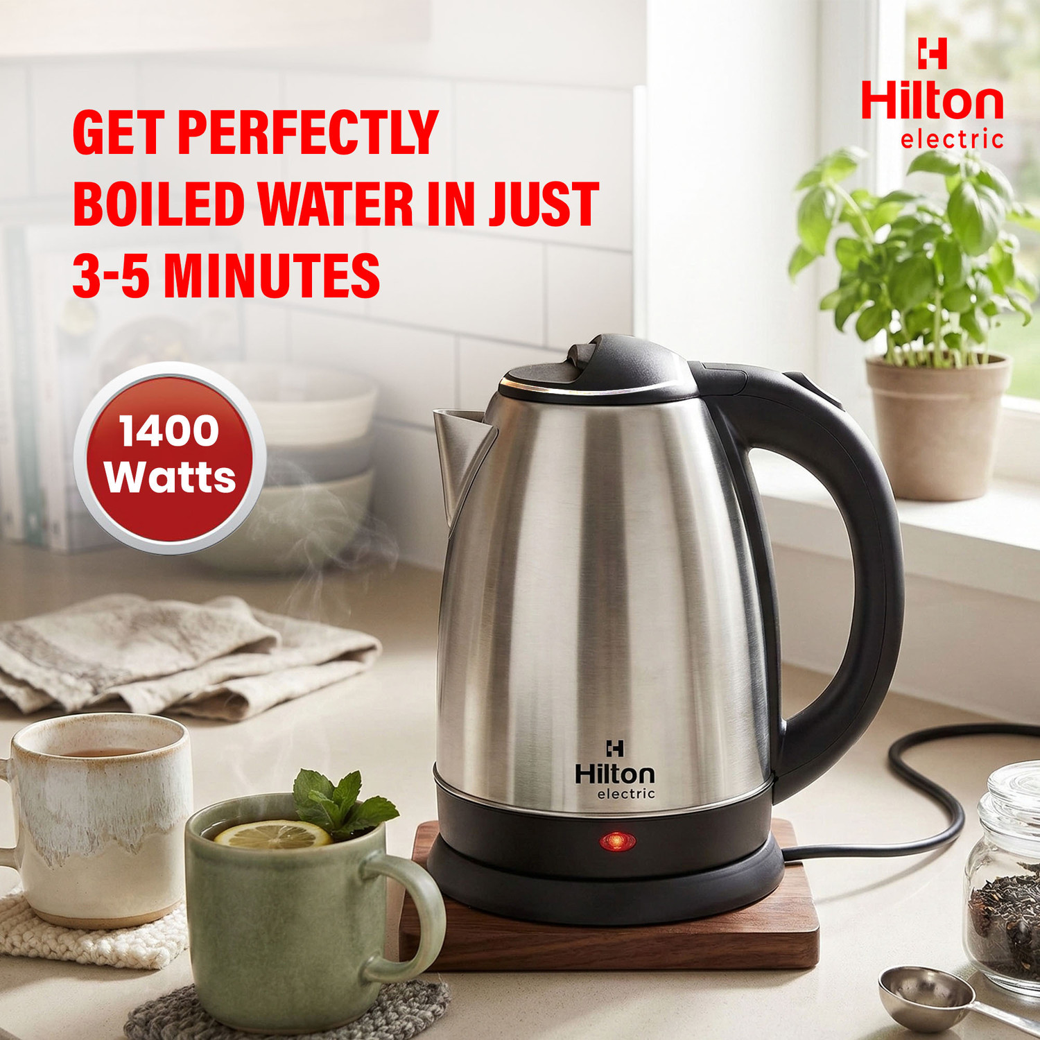 Image of HILTON HEK-1.5 Electric Kettle