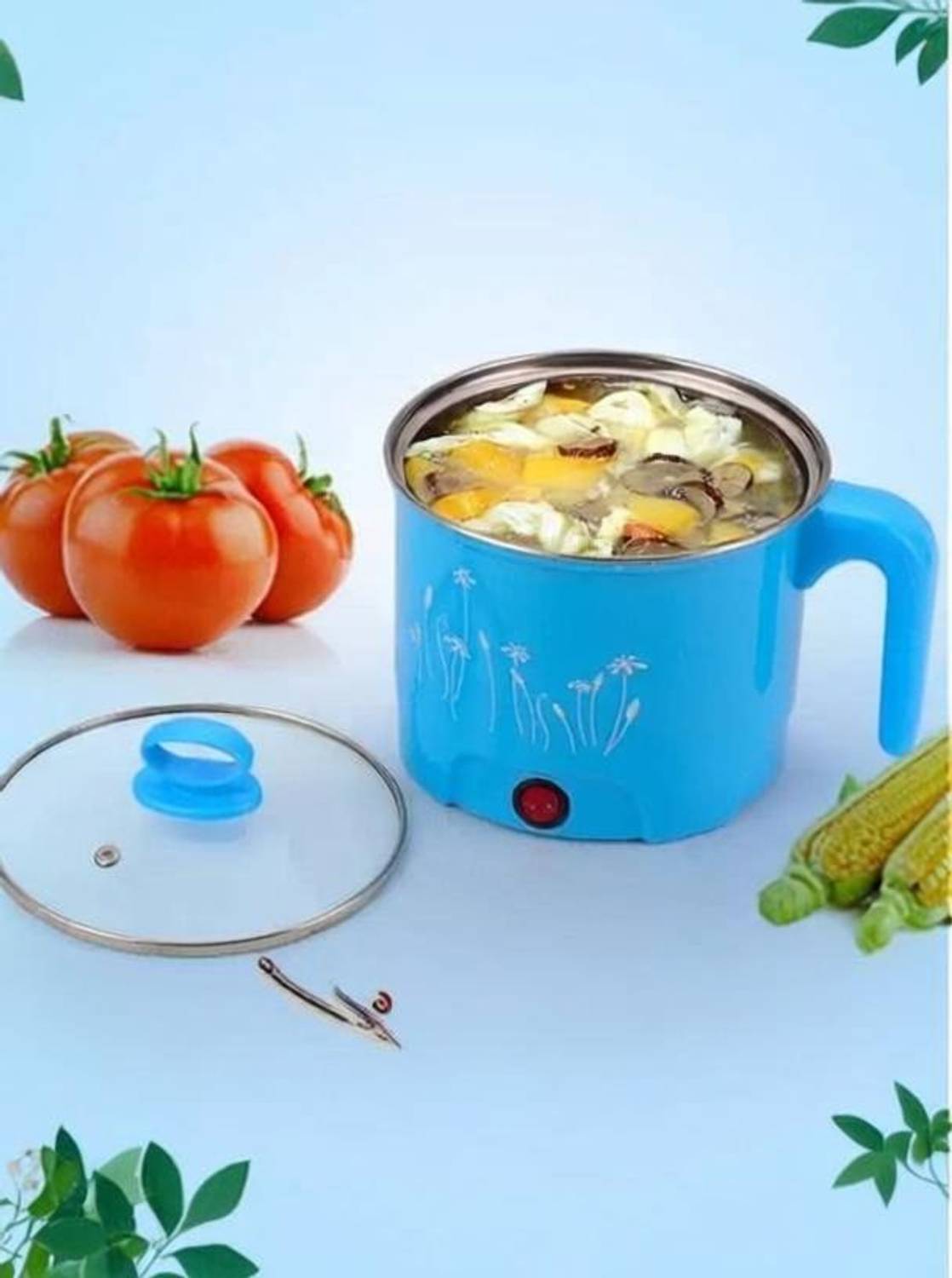 Anadaya Enterprise Electric Cooker/Non-stick Cooking Pot/Mini Rice Cooker/Portable Pot Travel Cooker, Egg Cooker, Rice Cooker