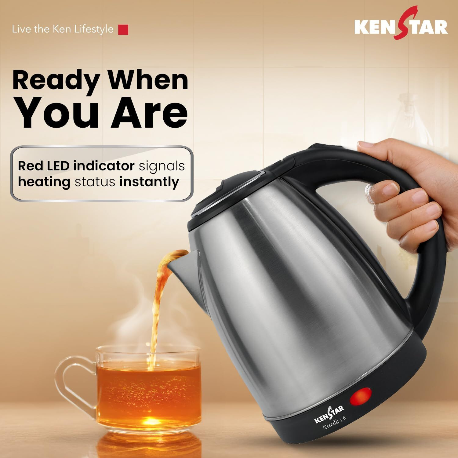 Image of Kenstar ESTELLA COMBO 1.8 Electric Kettle