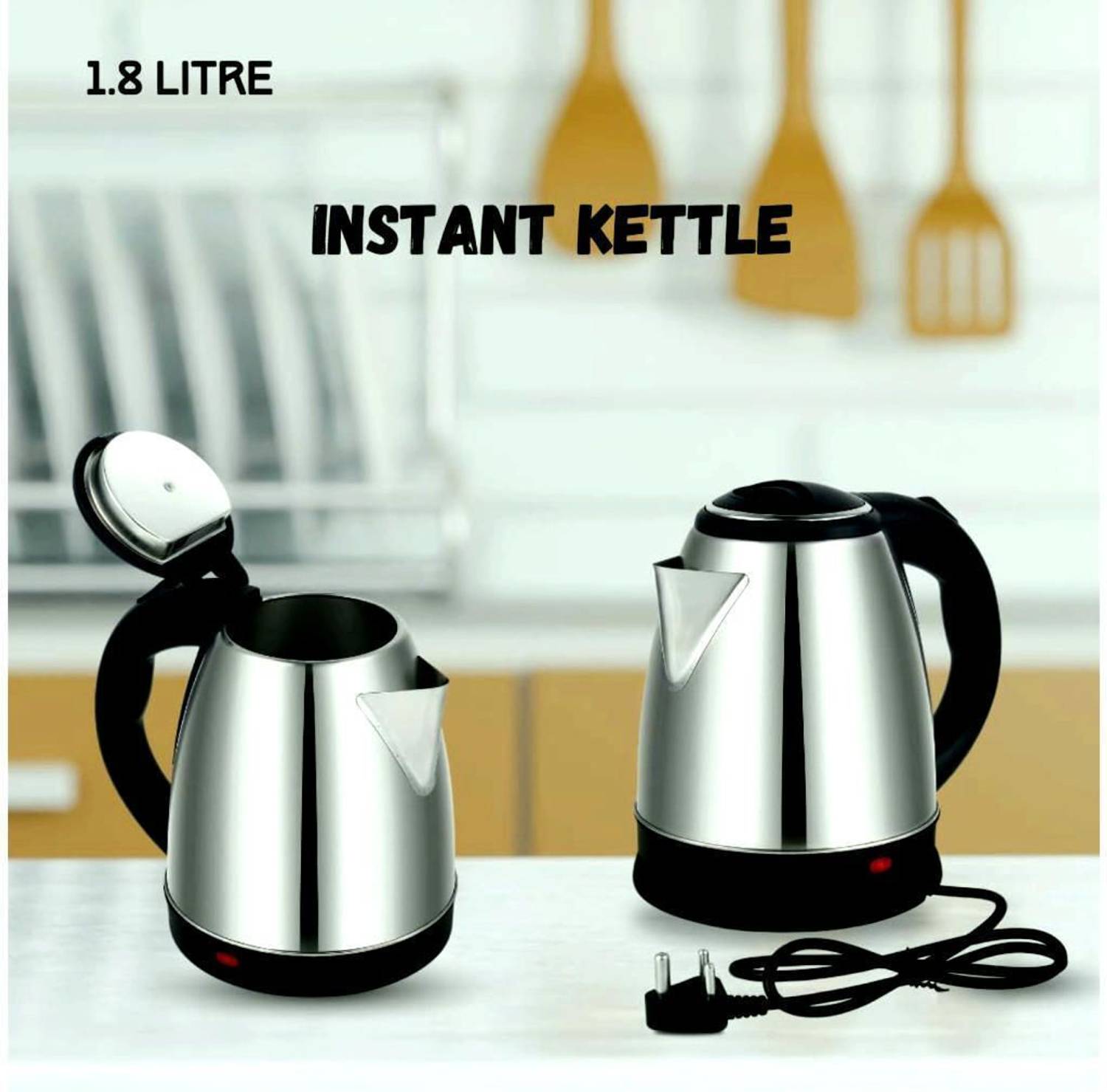 RKSHOPPINGZONCD Electric Kettle with Stainless Steel Body, 2L for