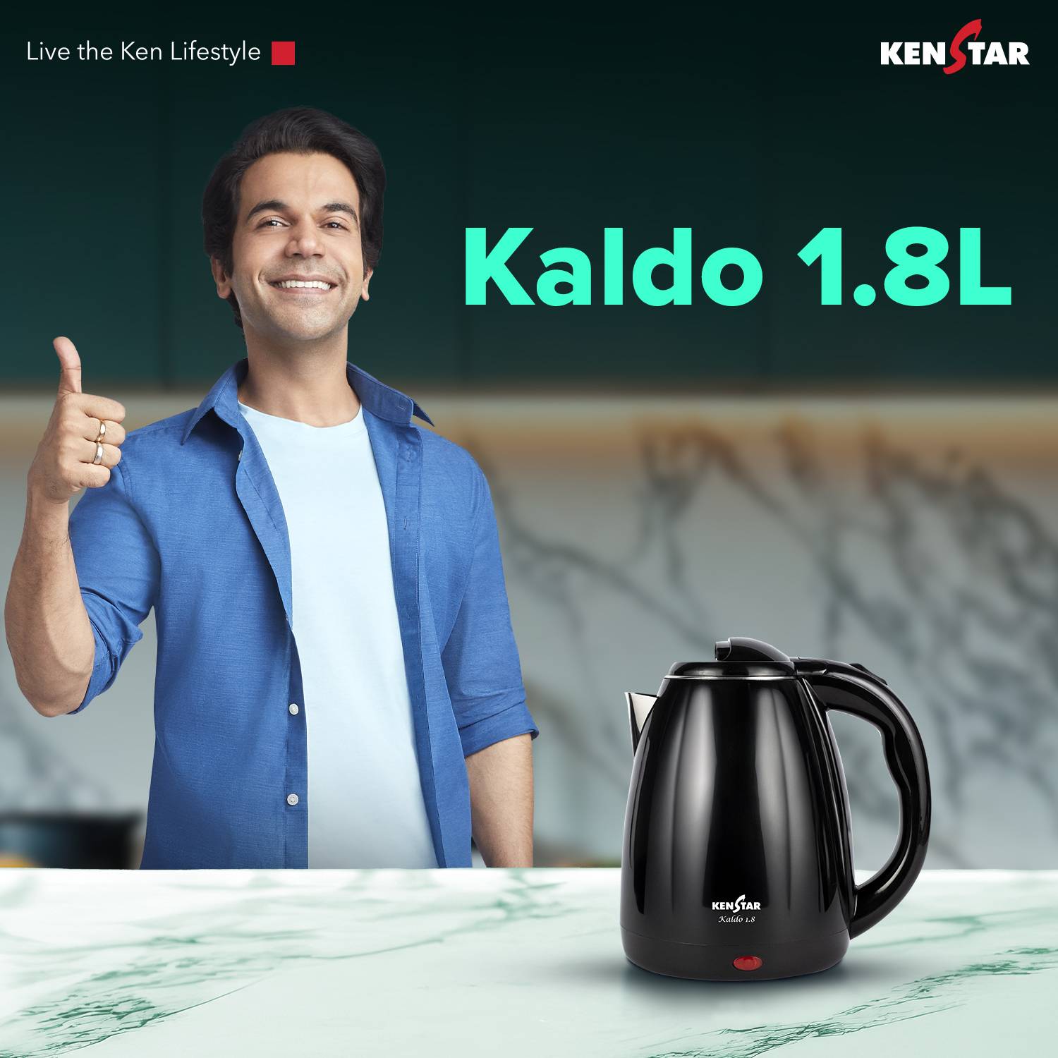 Kenstar Kaldo 1.8L Cool Touch Electric Kettle - Image 3