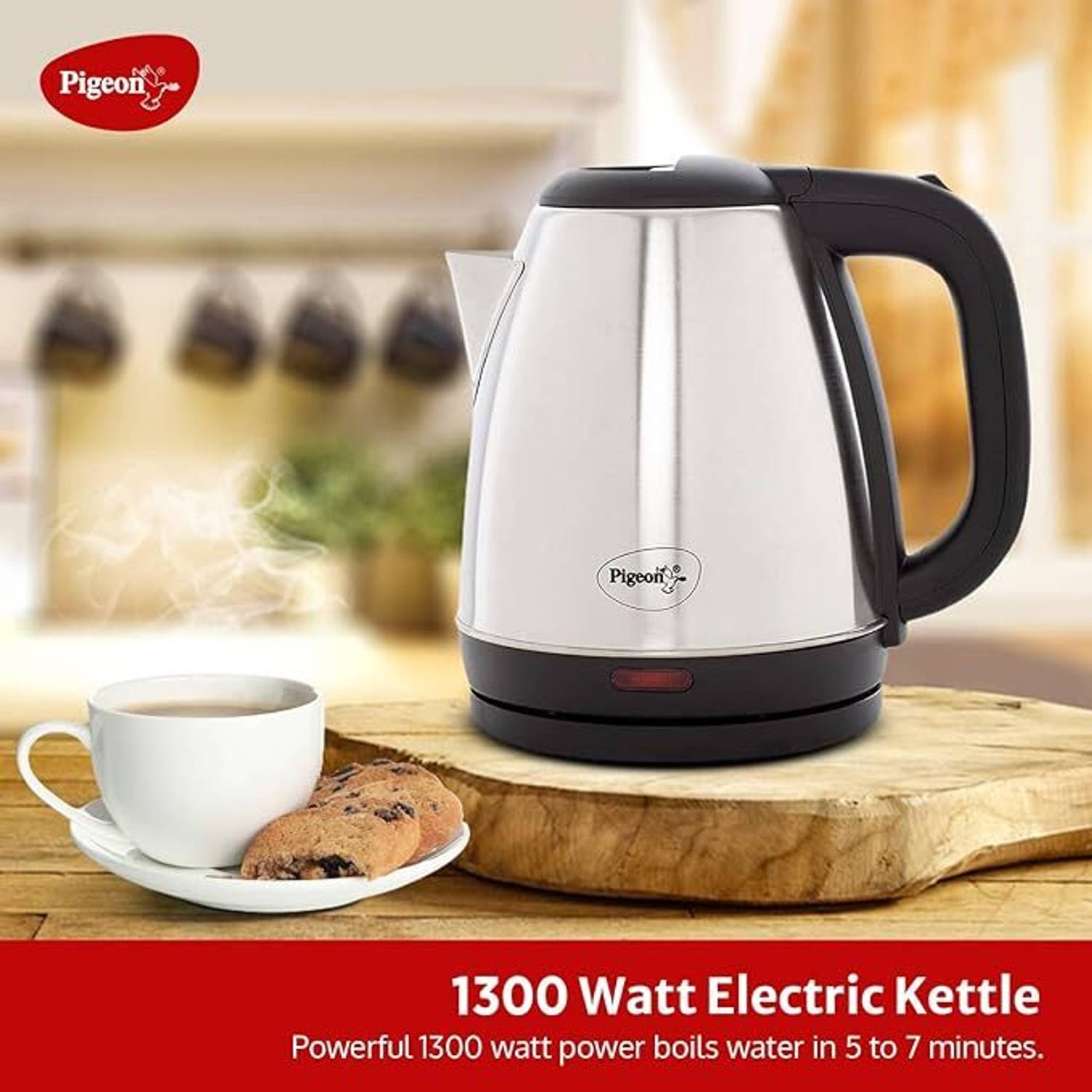 Pigeon Favourite Electric Kettle Silver - Image 2