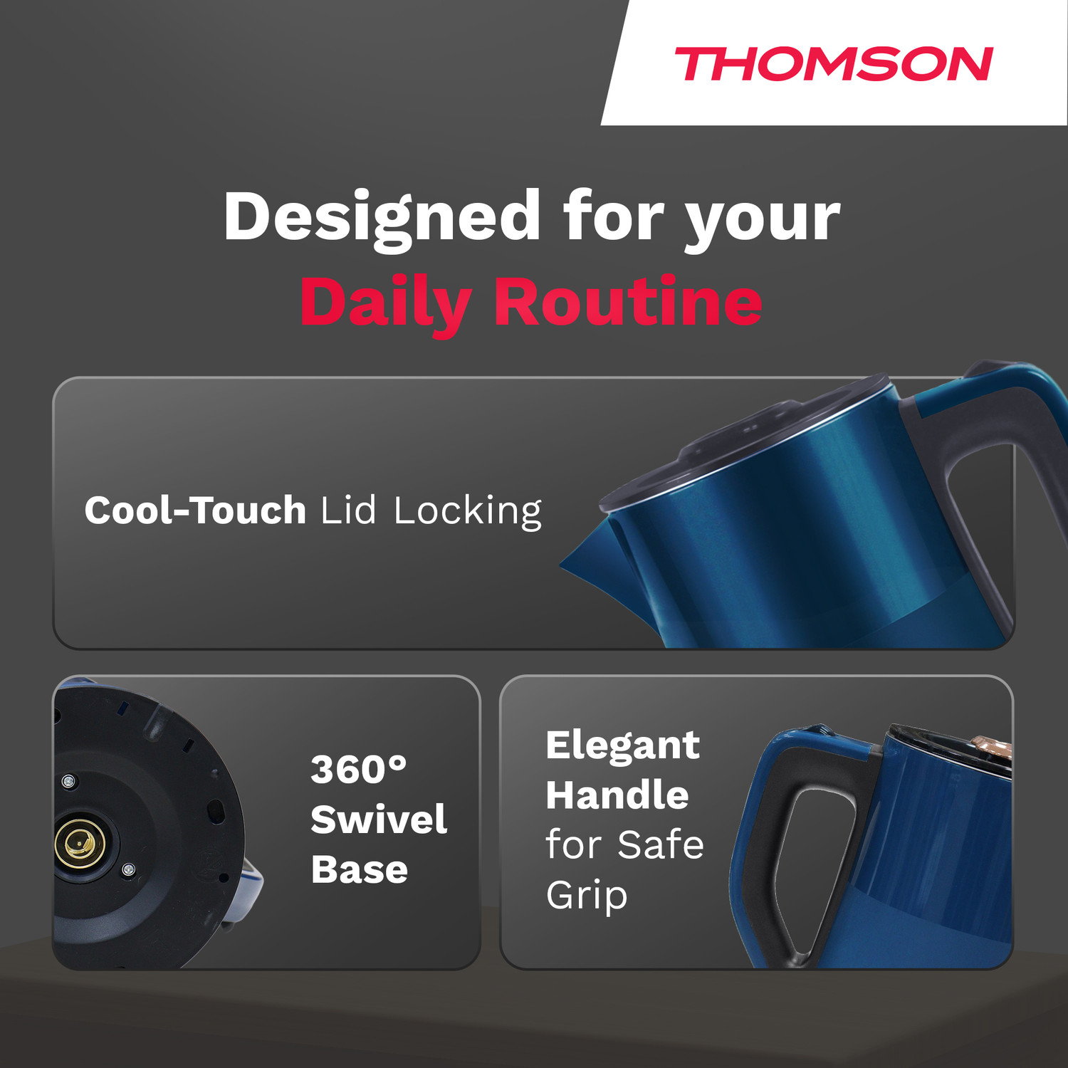 Image of Thomson Aqua Glow Electric Kettle