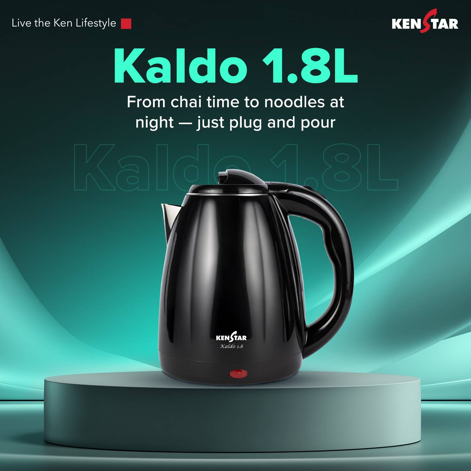 Kenstar Kaldo 1.8L Cool Touch Electric Kettle - Image 2