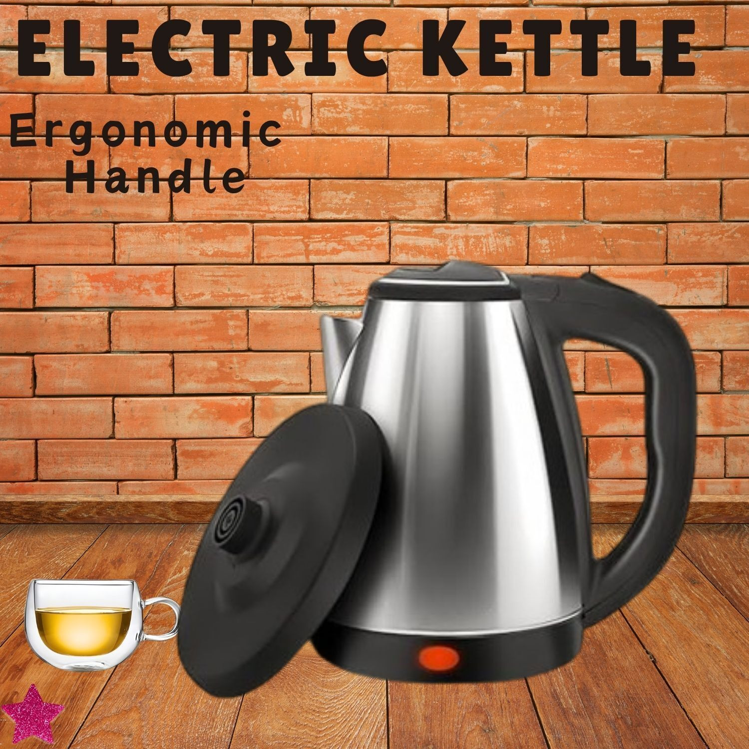 Image of Radhe SS Electric Kettle Multipurpose Large Cattle Electric Tea Milk Coffee Maker D144 Multi Cooker Electric Kettle