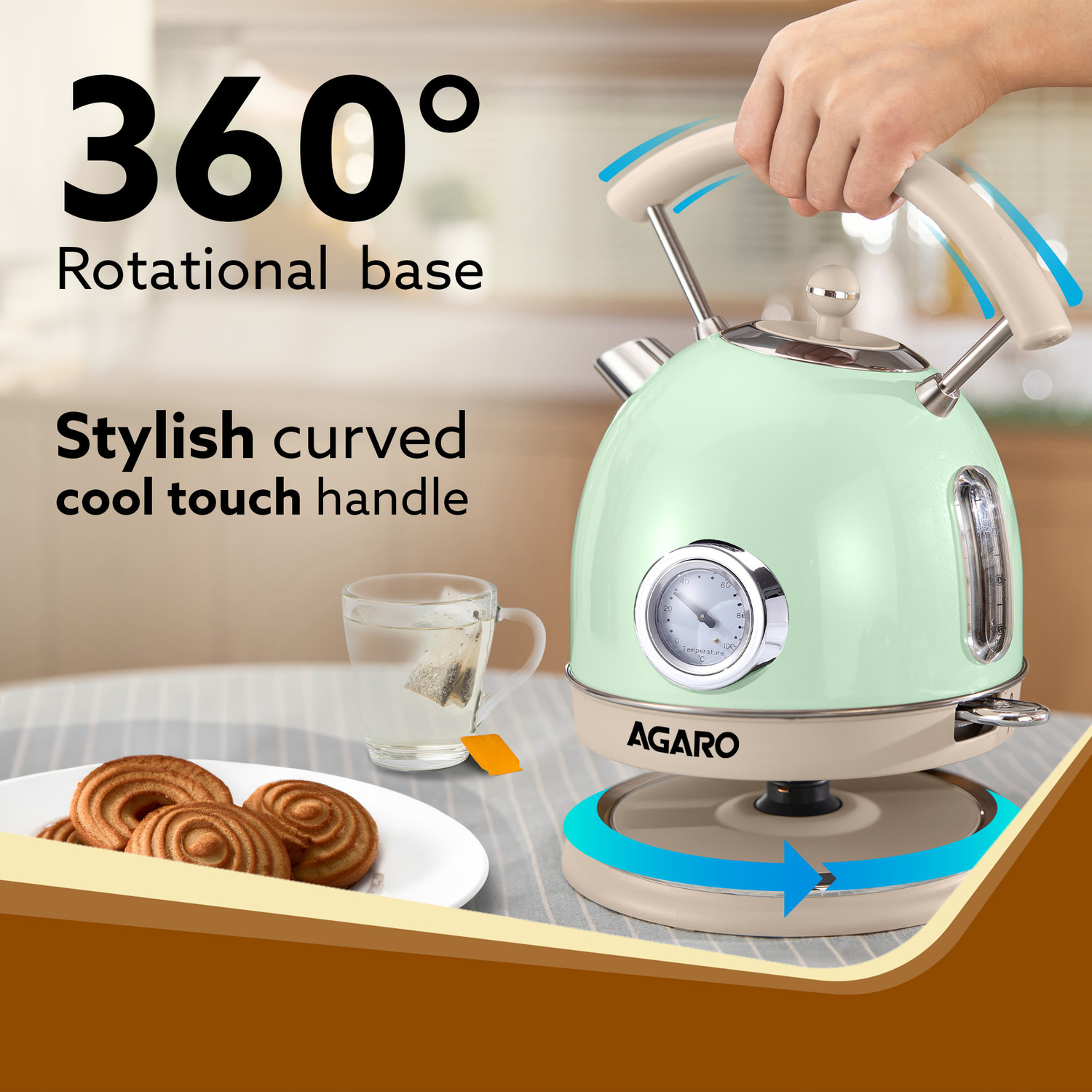 Image of AGARO Regency Vintage Electric Kettle