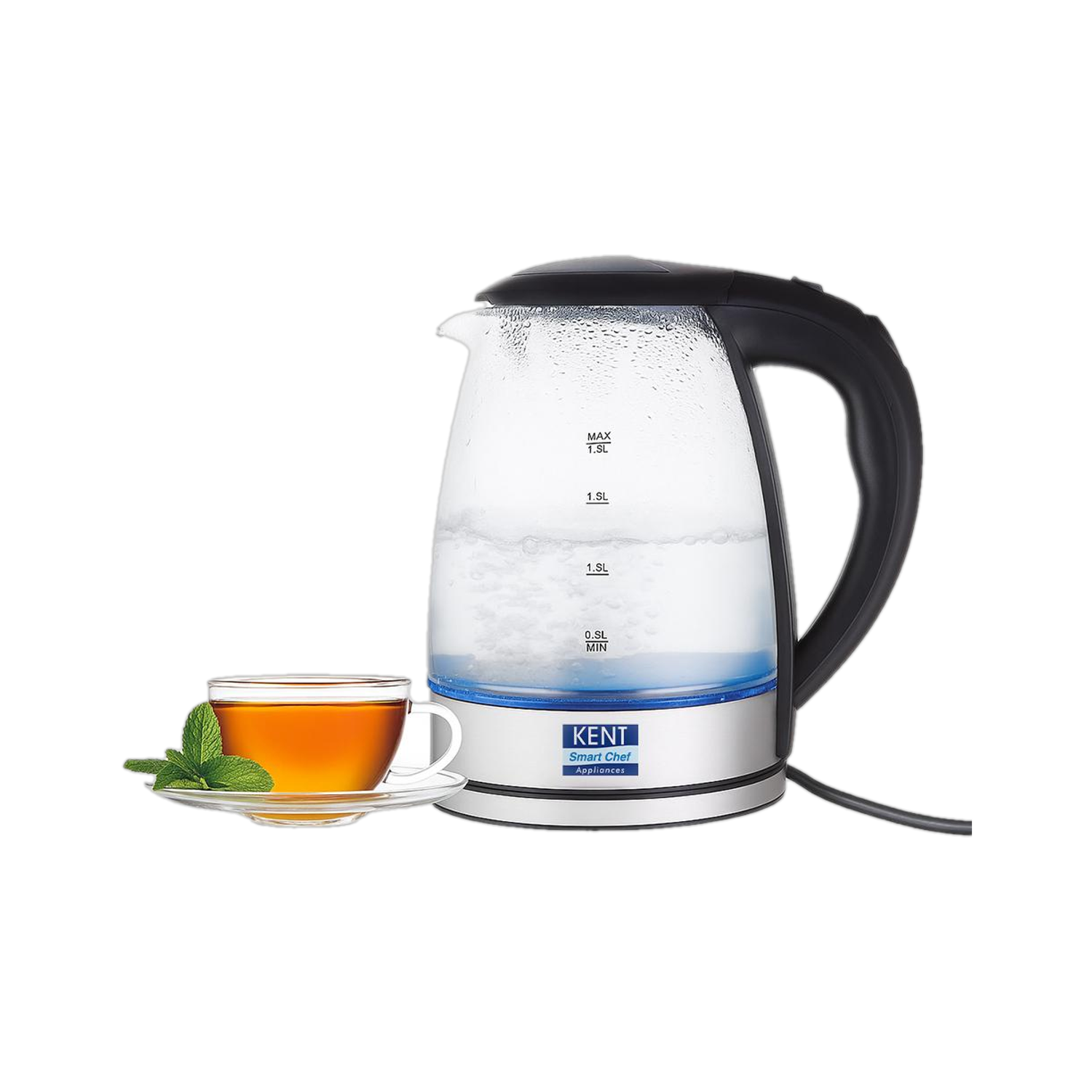 KENT Elegant Electric Glass Electric Kettle — Electric Kettles