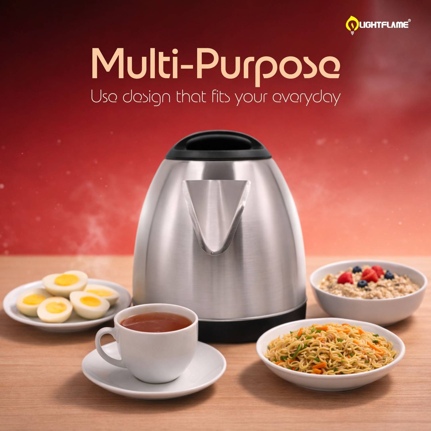 LIGHTFLAME Fast Boil Cordless Electric Kettle - Image 2