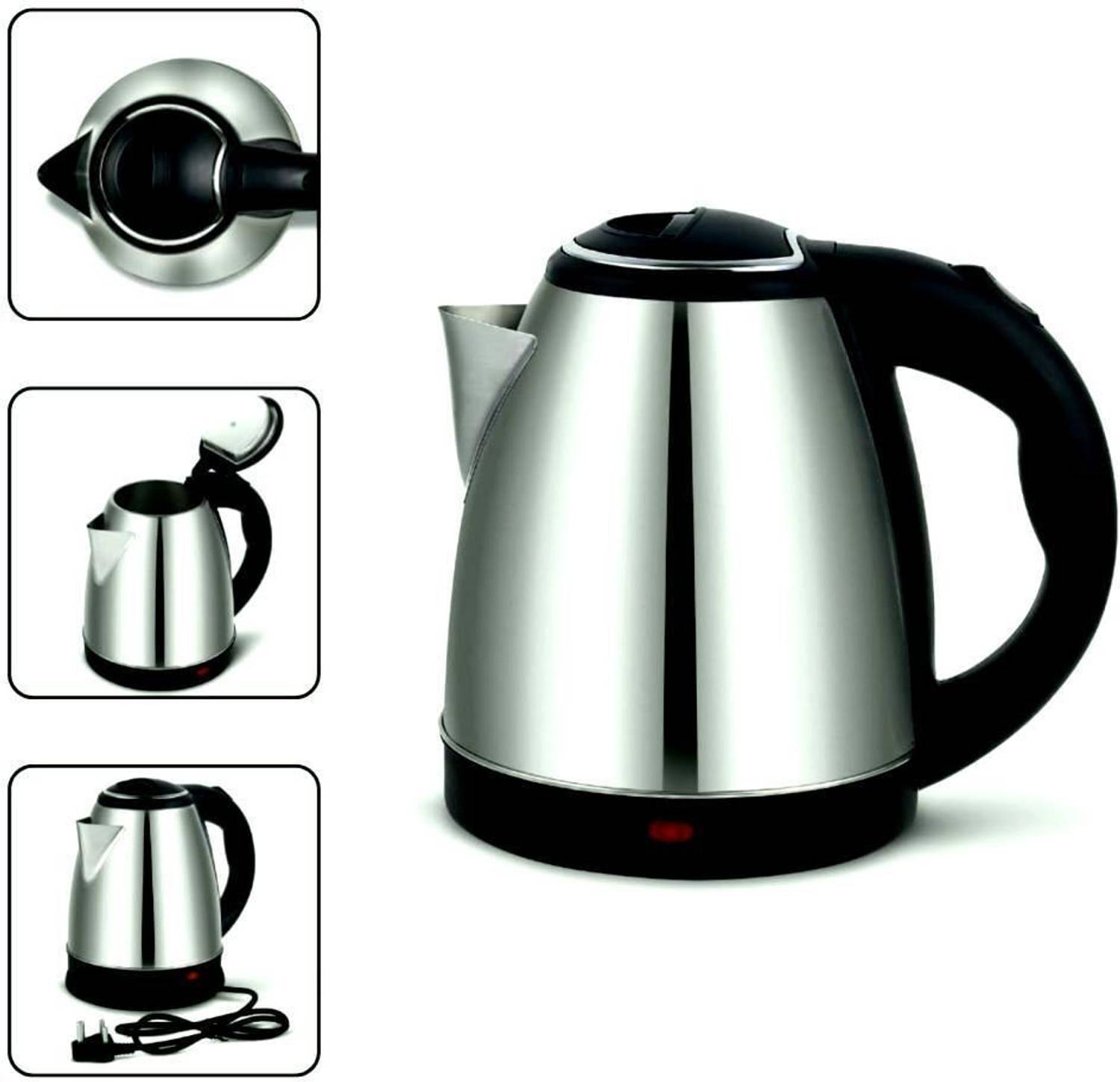 RKSHOPPINGZONCD Electric Kettle with Stainless Steel Body, 2L for
