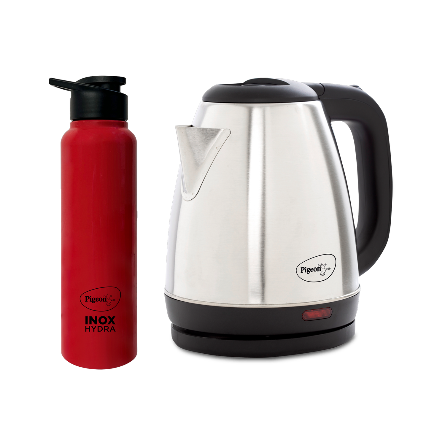 Pigeon Kettle+Water Bottle Electric Kettle with Bottle (1.5 L, Silver) deal from flipkart