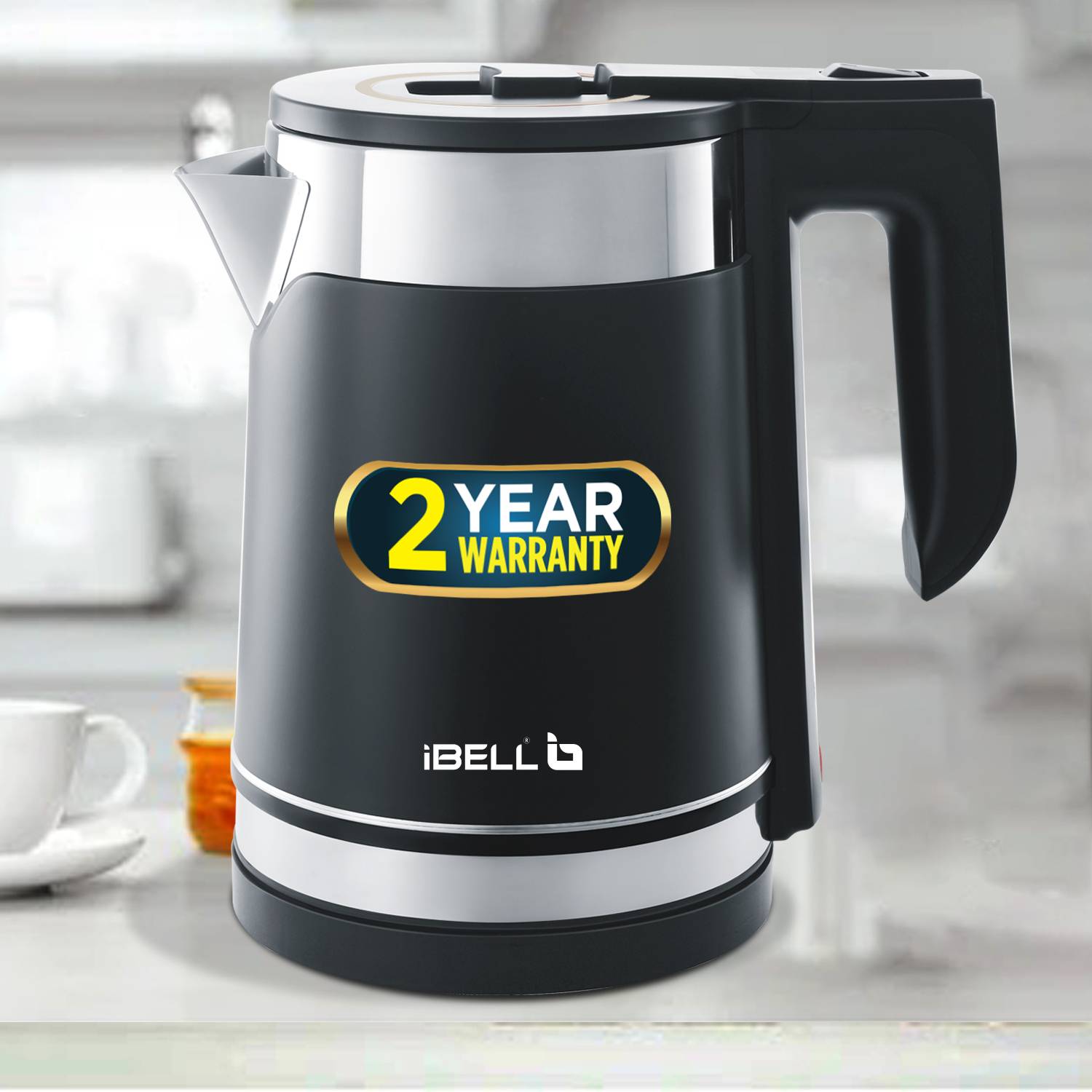 iBELL SEK170BM Premium Electric Kettle 1.7 L, 1500 Watt, Stainless Steel ,Auto Cut-Off Electric Kettle — Electric Kettles