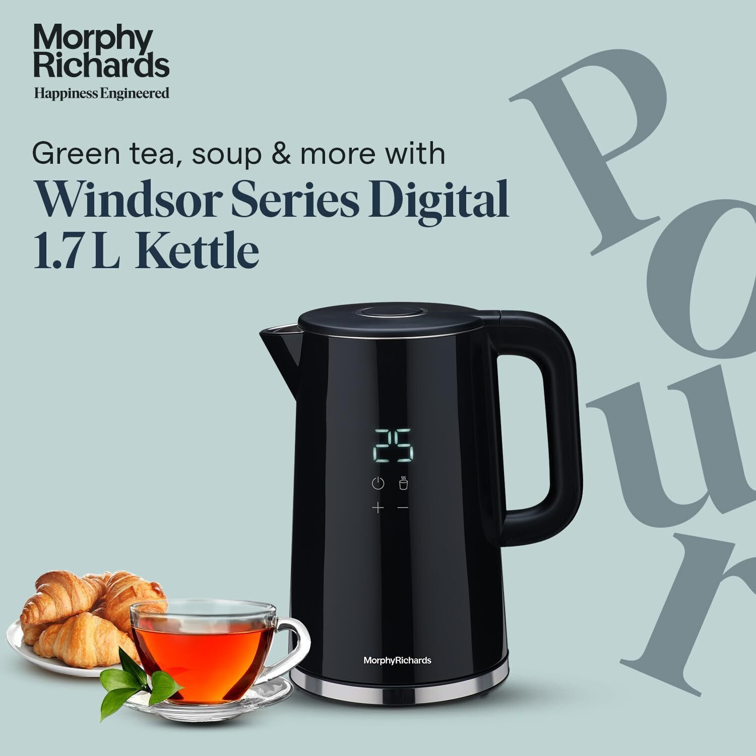 Image of Morphy Richards Windsor Series 1.7 Litre Digital Electric Kettle Electric Kettle
