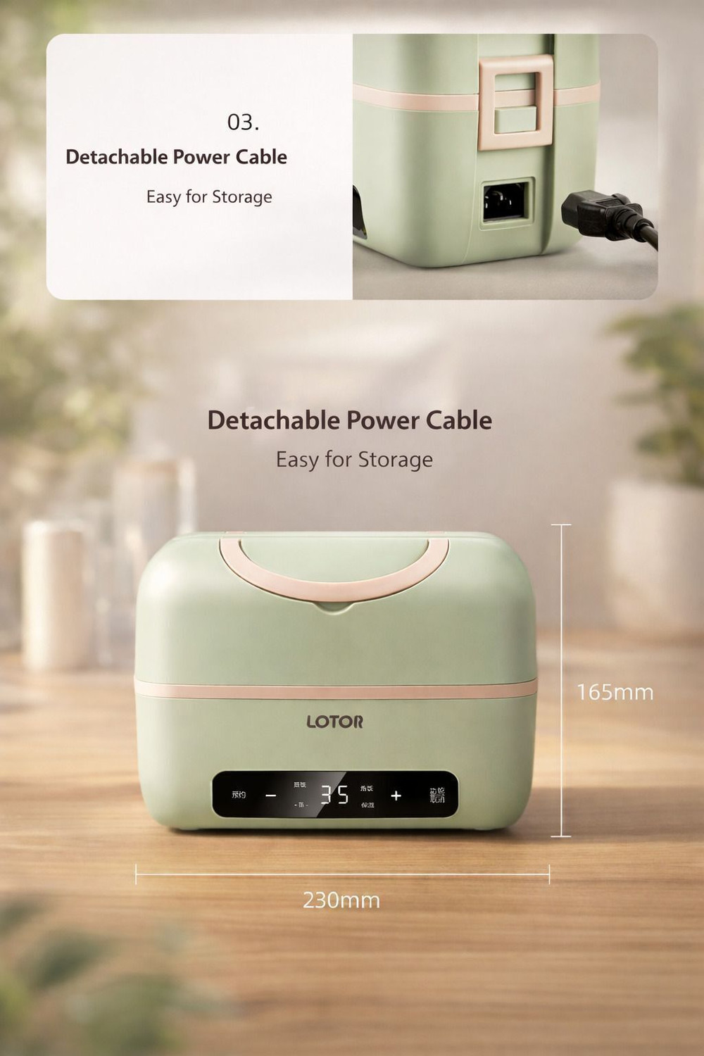Image of PRITFECTHUB 1200 ml 2 Compartments