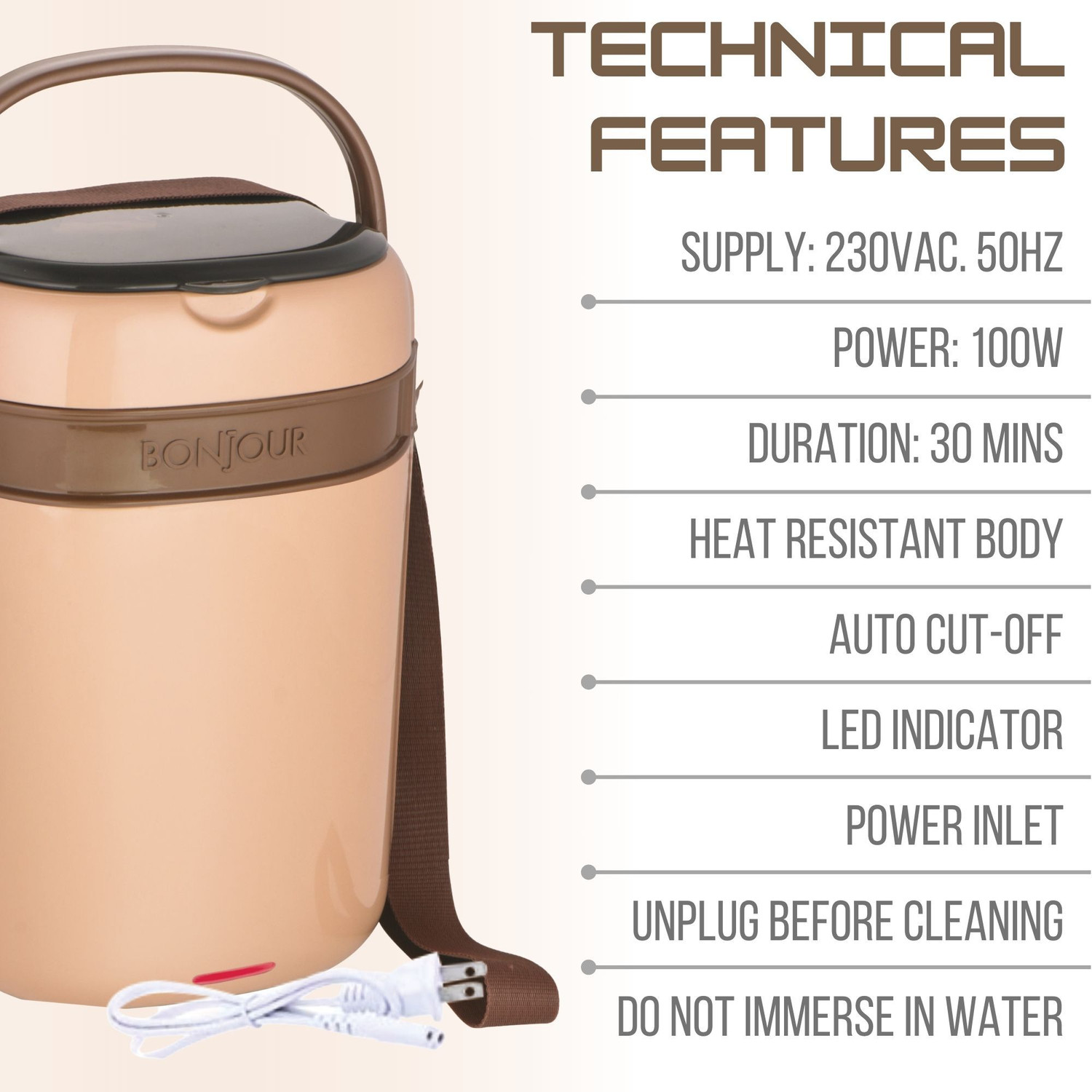 Image of BONJOUR 1680 ml 4 Compartments