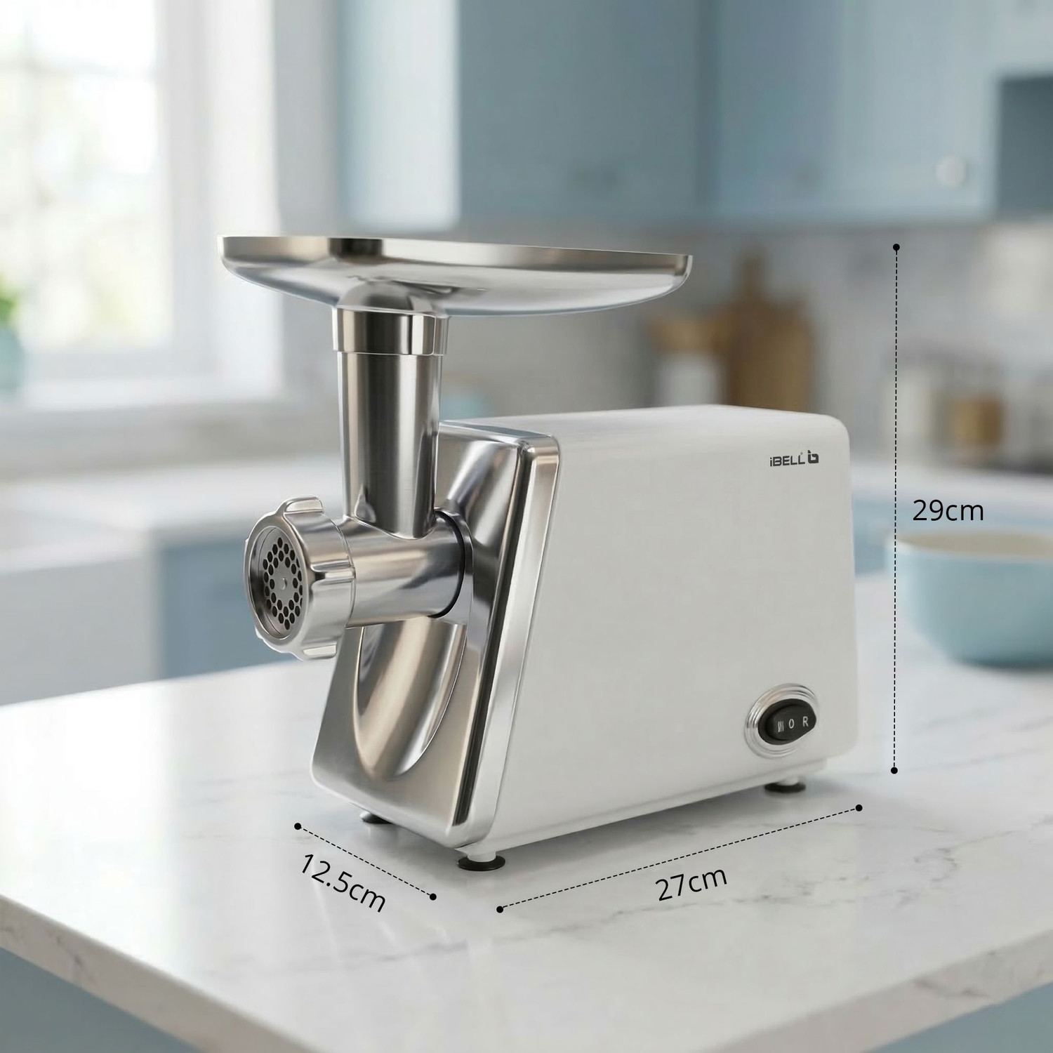 Image of iBELL MINCEPRO750 800W Steel Meat Grinder, Heavy Duty Mincer with Attachments Electric Meat Grinder