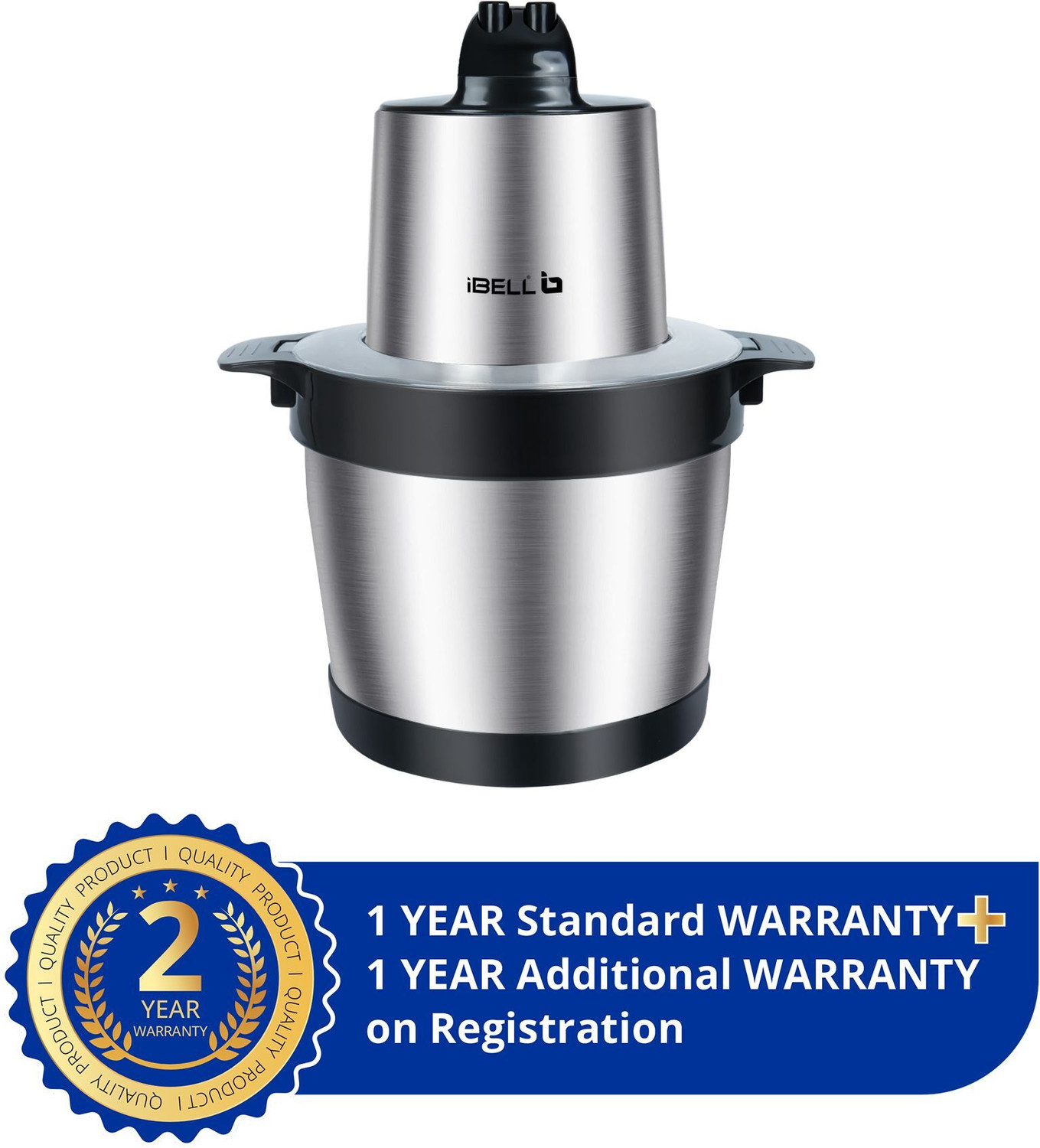 Image of iBELL MT600SM 1800W Meat Mincer, 6L SS Bowl, Vegetable -Fruit - Nut Chopper, Electric Meat Grinder