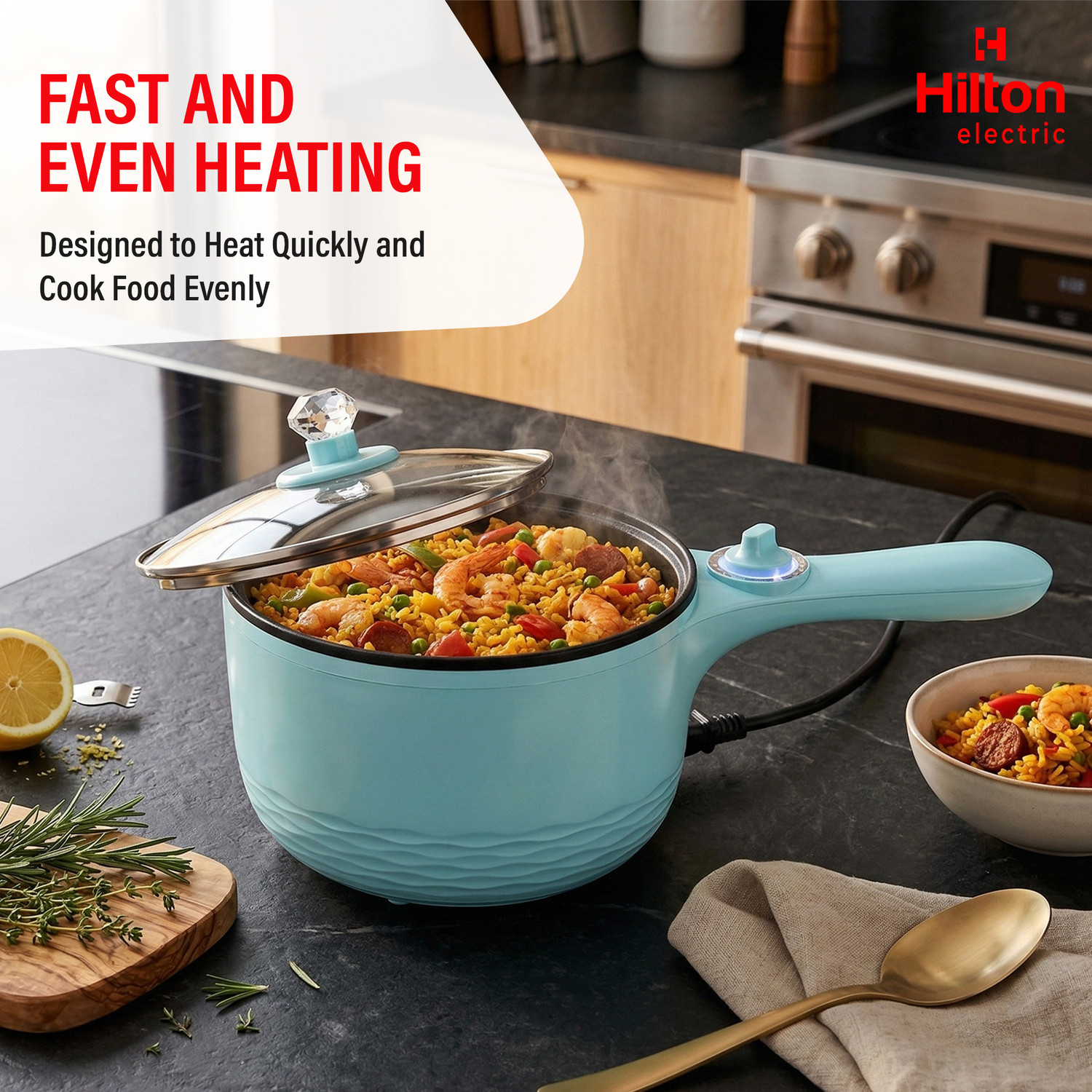 Image of HILTON HEP1101 Round Electric Pan