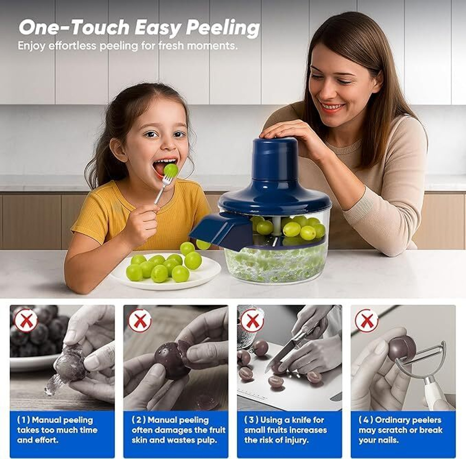 Image of MahalaxmiEnt Automatic Garlic Peeler Machine | Electric Garlic Skin Peeling Electric Peeler