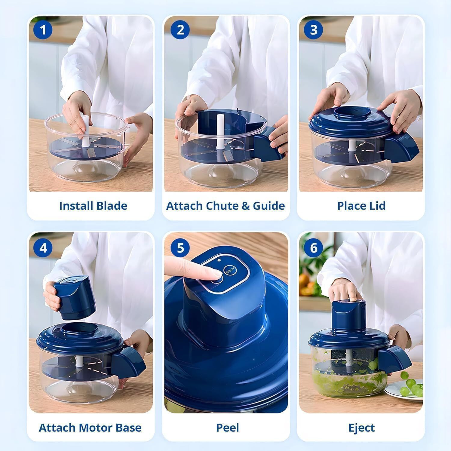 Image of opriQ Electric Grape Peeling Machine, Garlic Peeler Machine,Effortless Peeling Tool Electric Peeler