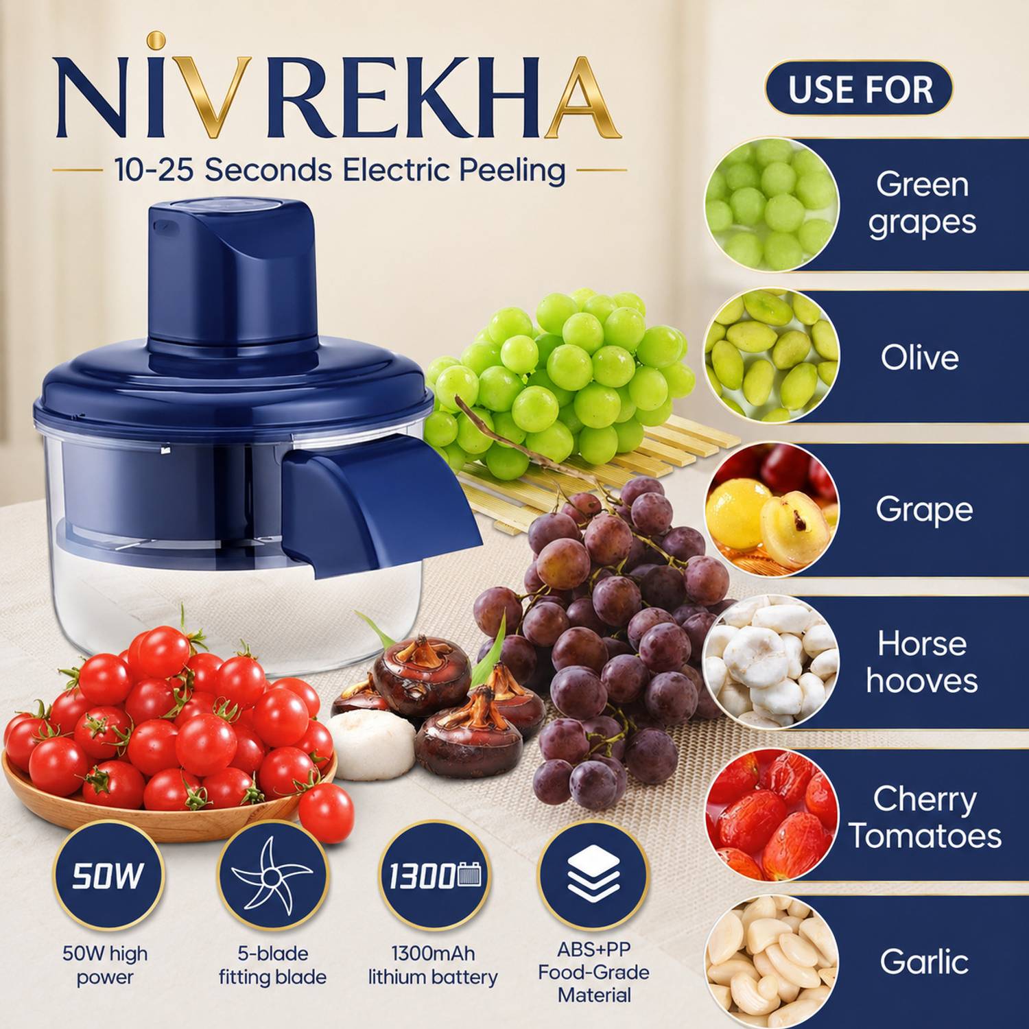 NIVREKHA Automatic Garlic Peeler - Image 2