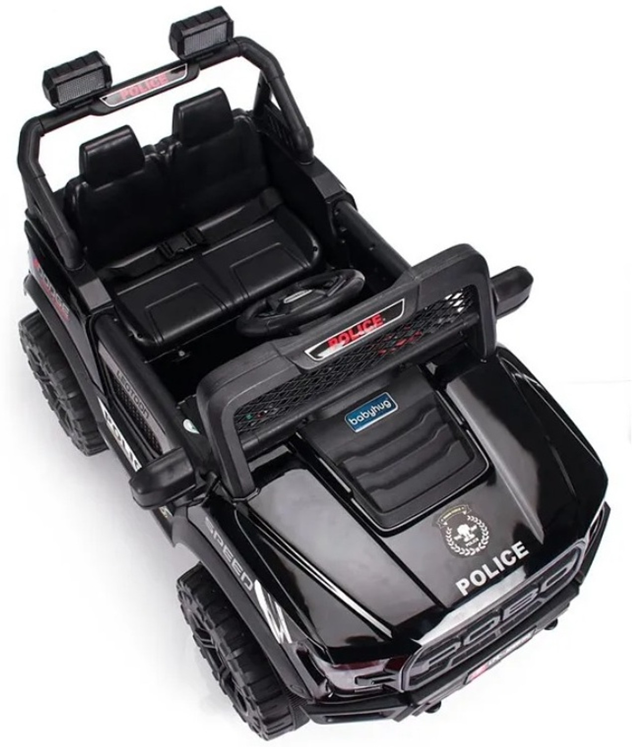 Image of oh baby POBO BLACK 4 Motors 4x4 (1-8Yrs) Battery ride on Jeep Battery Operated Ride On