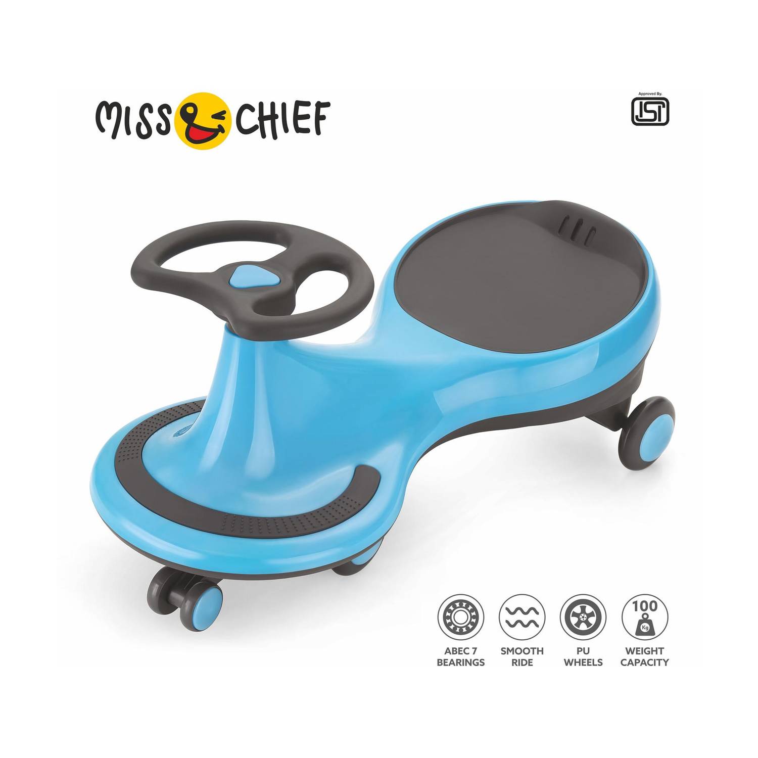 Miss & Chief Kids Cruiser Swing Car 2-5 Years - Image 1