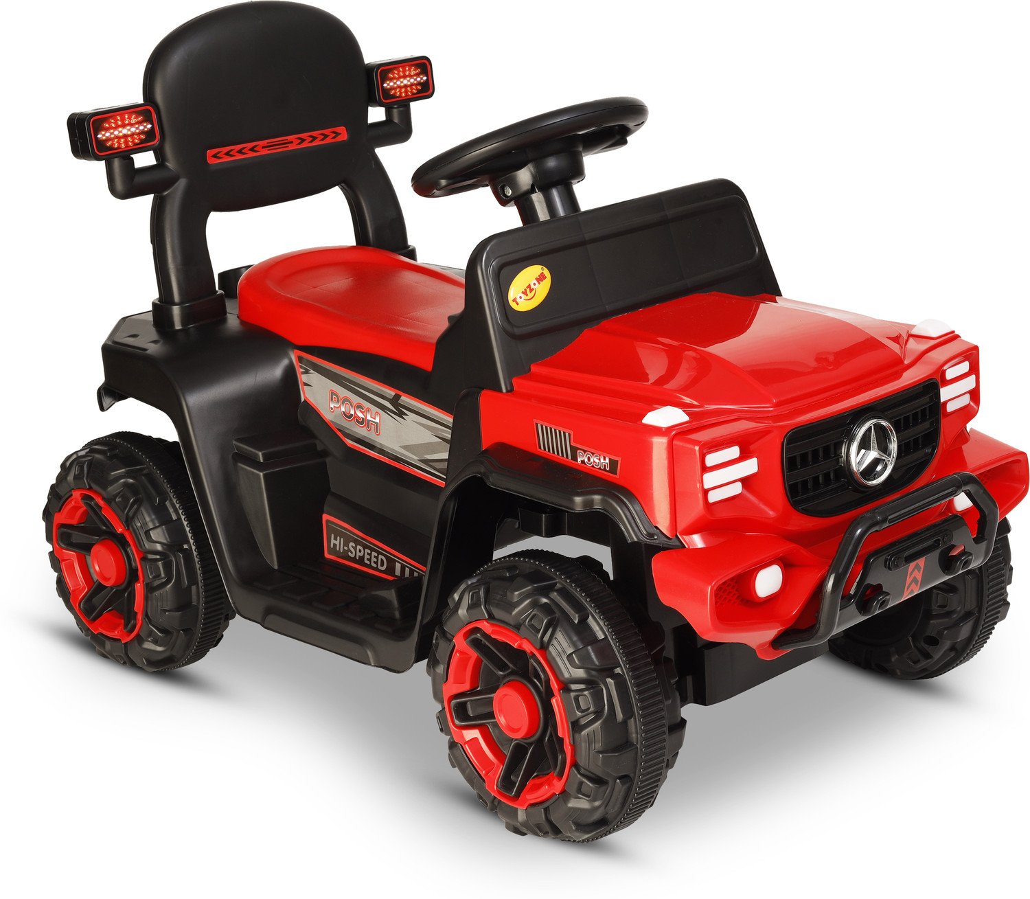 Image of Miss & Chief Posh Rechargeable Car 6V & 6.5Ah Battery(Ages 2+)| Bluetooth & USB Music Player Car Battery Operated Ride On