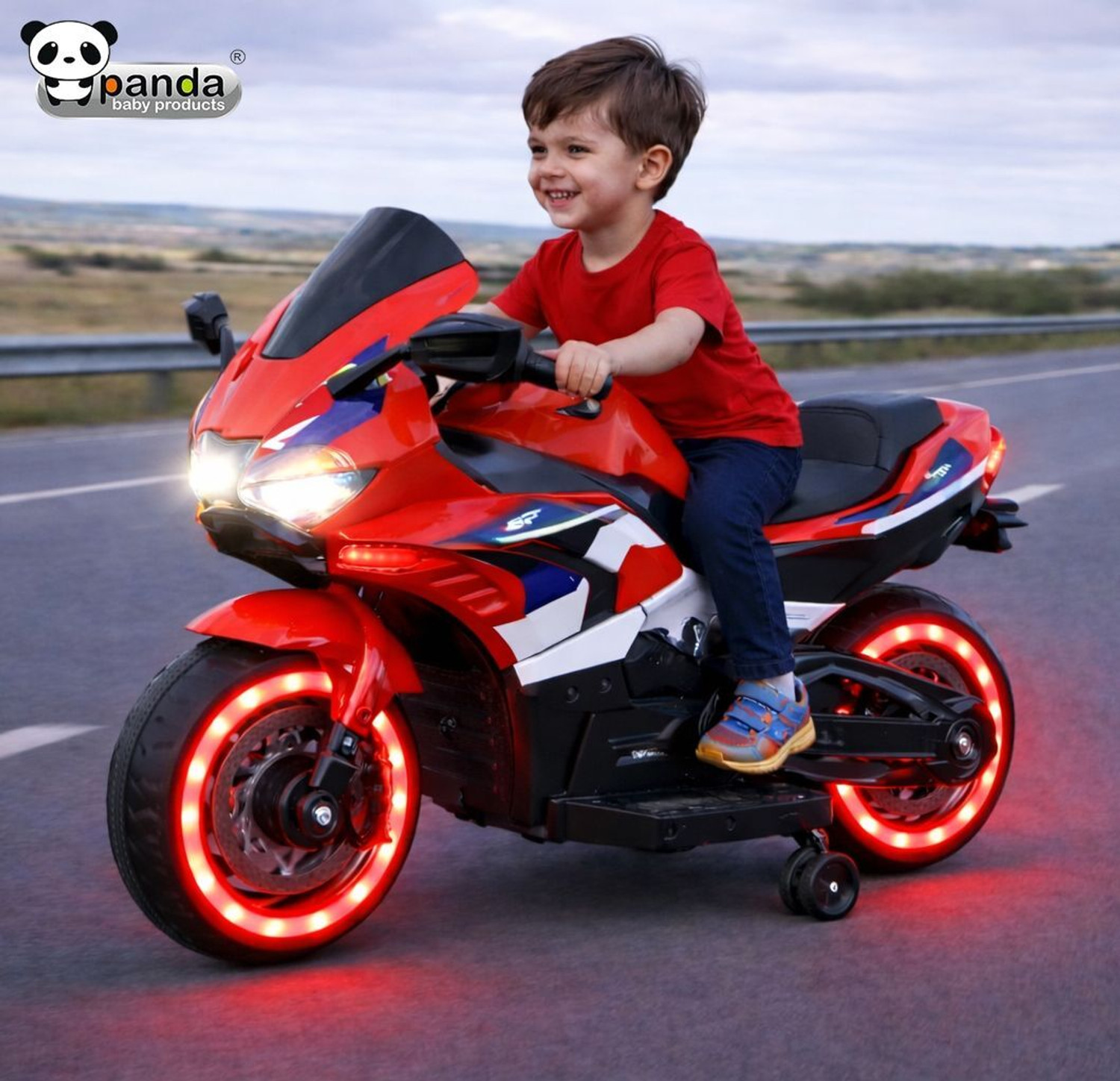 Image of PANDA BABY PRODUCTS CBZ 12W Ride-On Bike For Kids Bike Battery Operated Ride On
