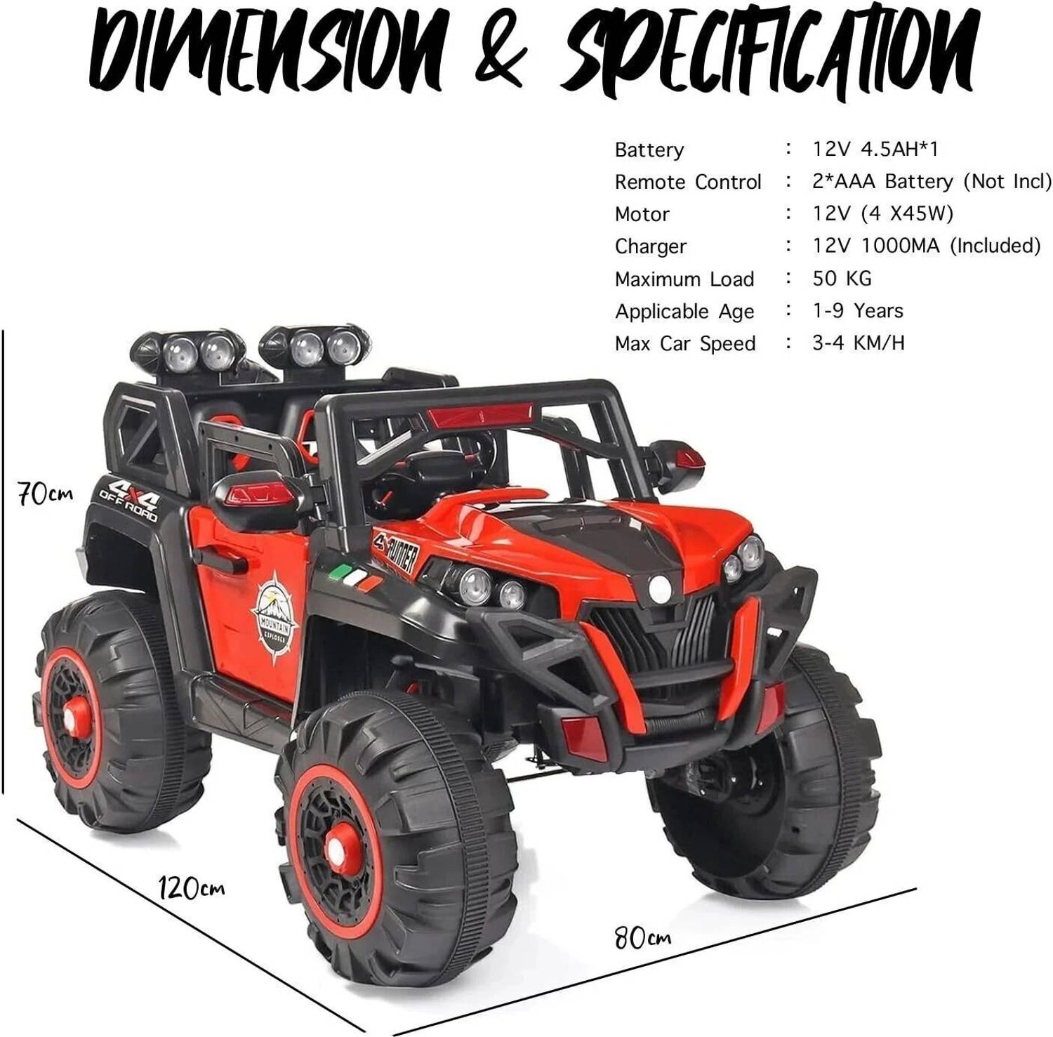 Toys R As Avigo Electric Jeep 4x4 for Kids - Image 3