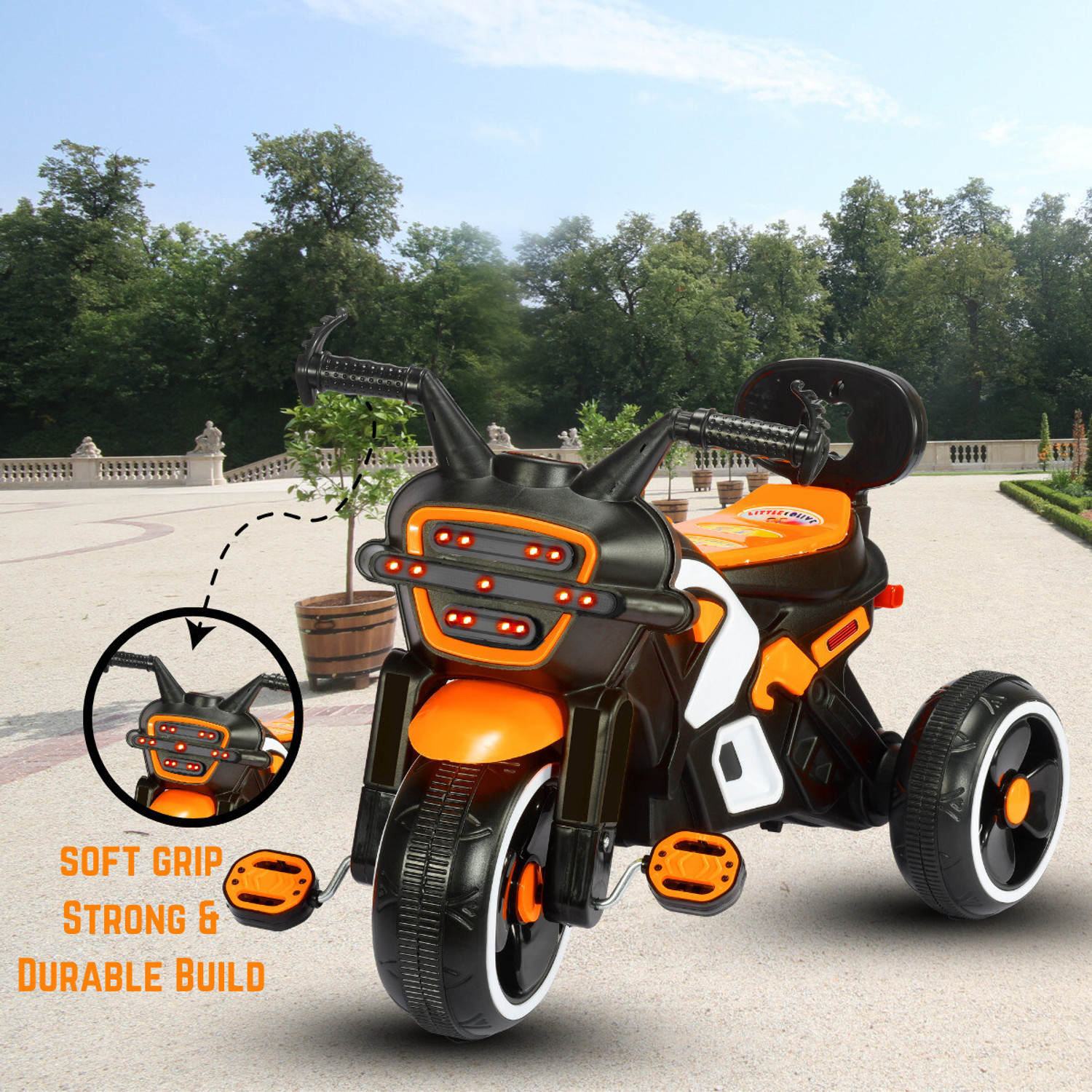Image of Little Olive RideOn Ranger Bike Pedal Tricycles for Kids 1-3 Years Rideons & Wagons Non Battery Operated Ride On