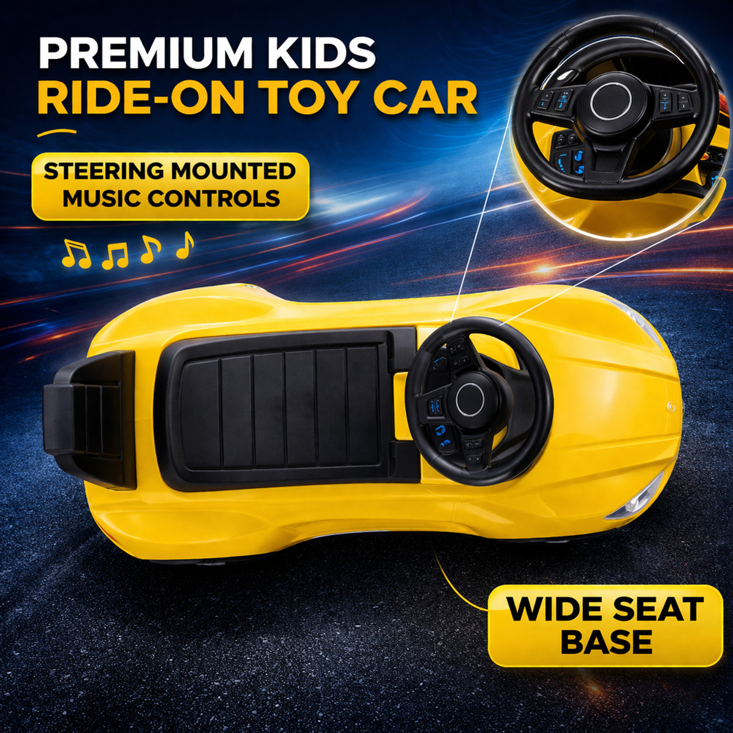 Image of Pandaoriginals Kids music and lights, 1 to 4 years, kids toy on mc laren Car Non Battery Operated Ride On