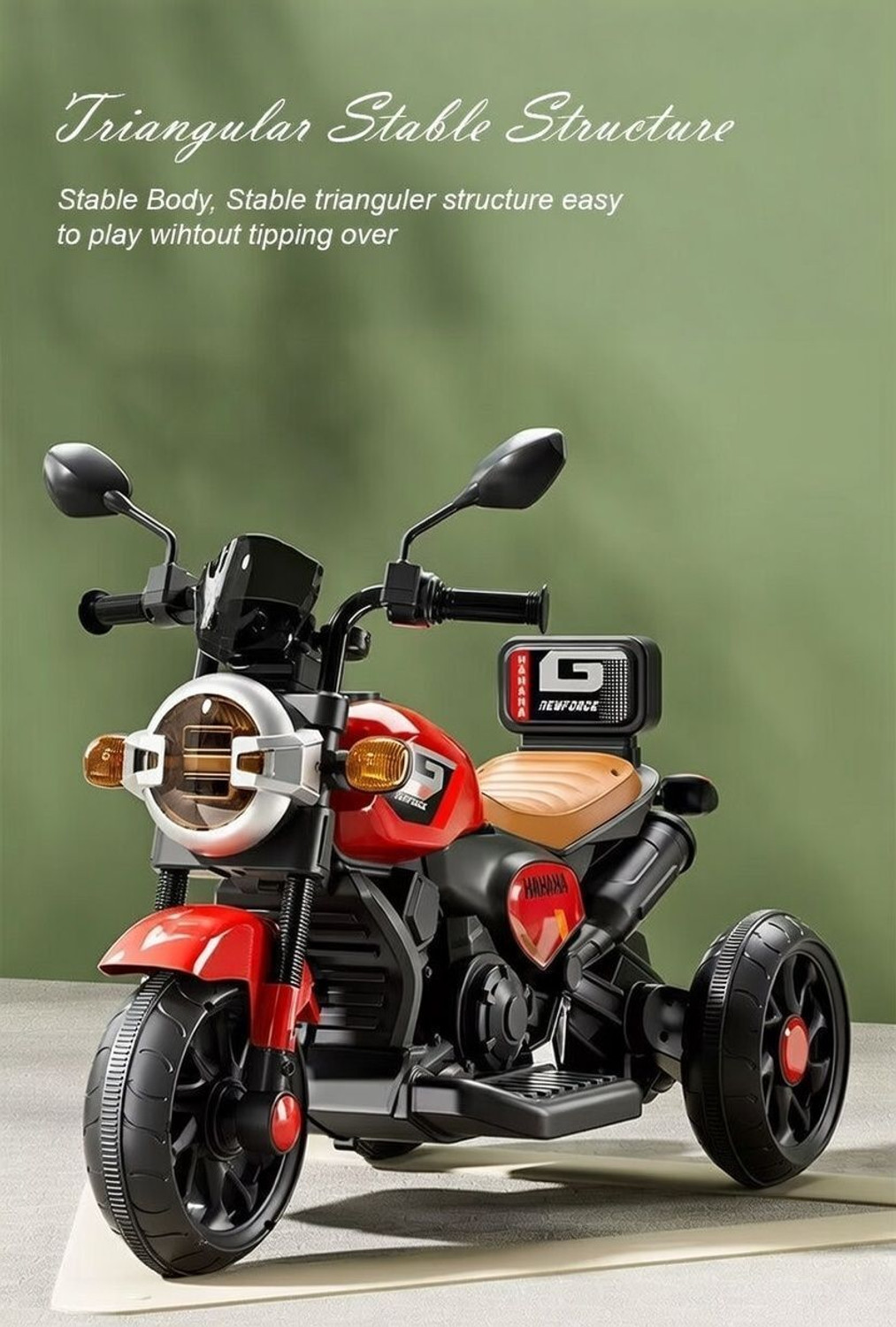 Image of LITTLE RIDES Battery Operated Bike for Kids with Foot Accelerator /Music with LED Light Bike Battery Operated Ride On