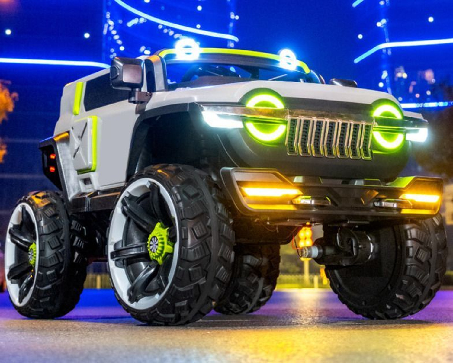 Image of Ebabykart 4X4 Heavy Duty 12V Electric Ride On Jeep For Kids With Remote Control 1-7Yrs Jeep Battery Operated Ride On