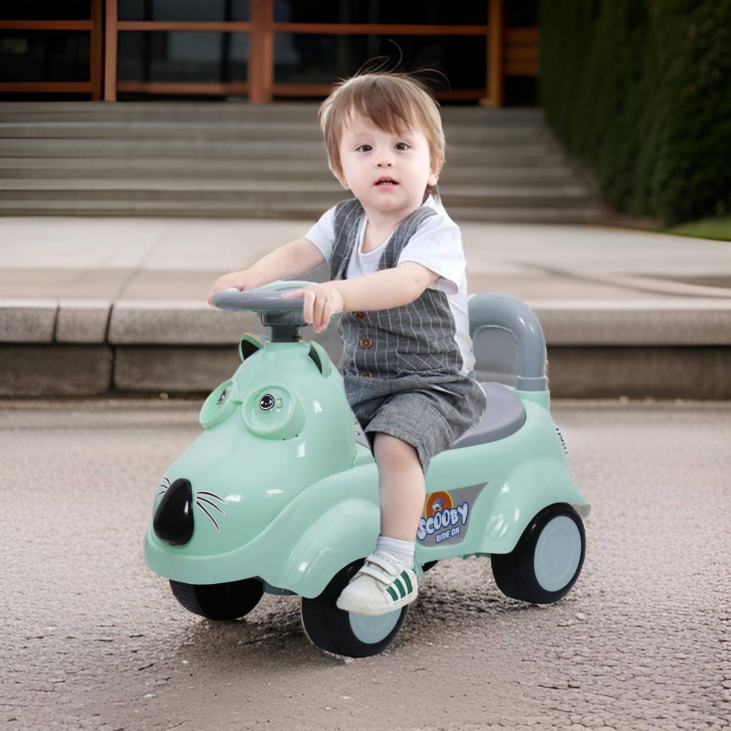 Aedee Premium Quality Kids Push Along Ride on Car Rideons & Wagons Battery Operated Ride On