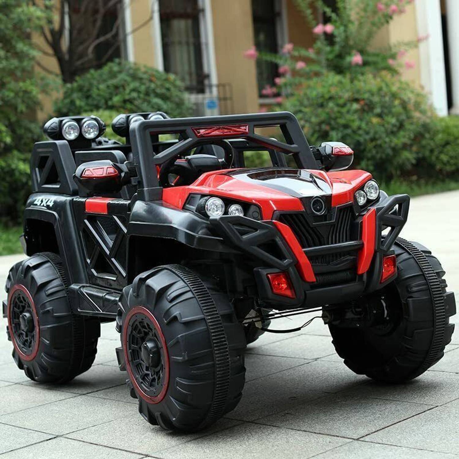 CLAYBORN 2188 Red Monster Battery Ride-On Jeep - Image 1