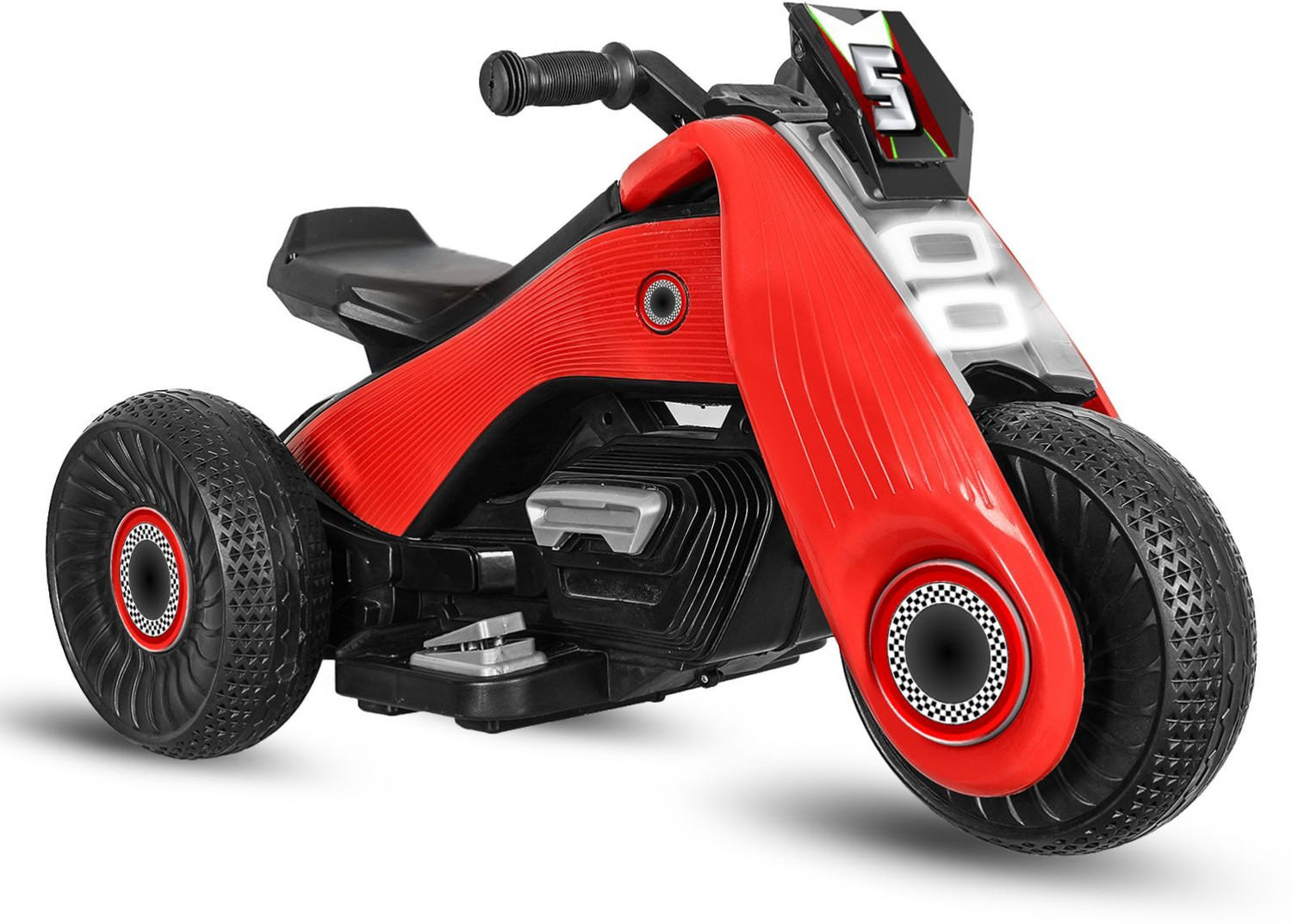 Image of Miss & Chief Ninja Ride-on with Lights & Music, Battery Operated, Electric Superbike Bike Battery Operated Ride On