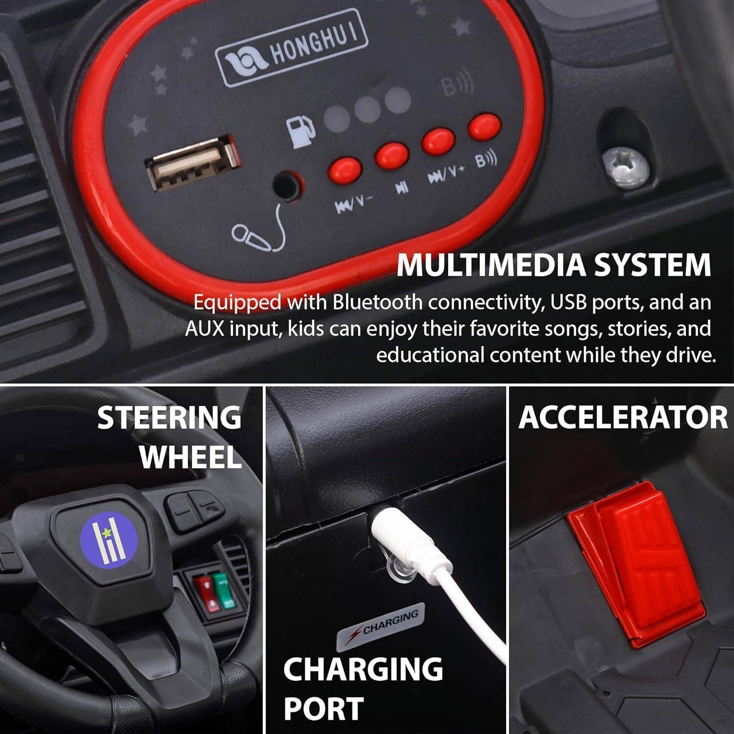 Wishmaster 4x2 Big Kids Electric Car - Image 5