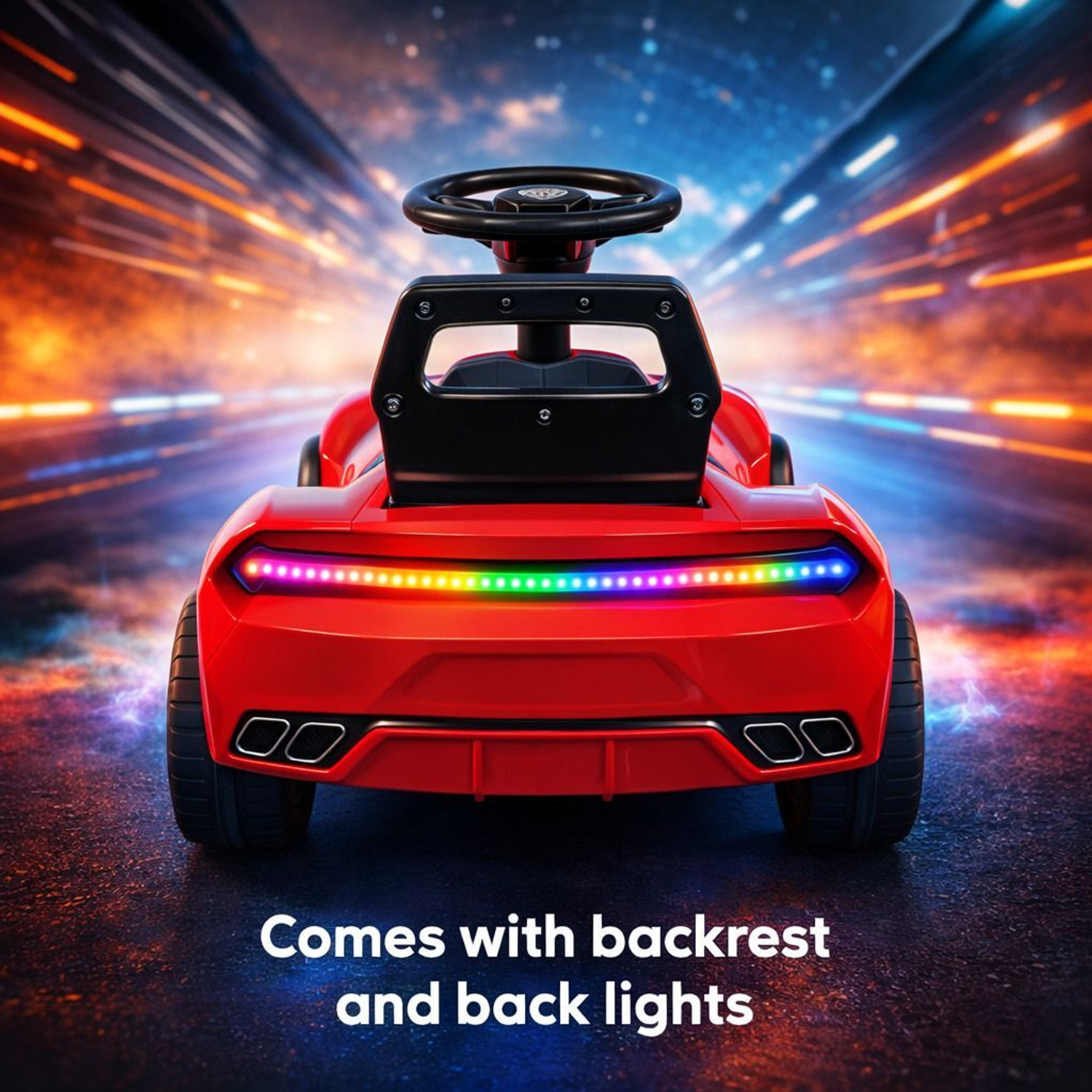 Image of Pandaoriginals Kids music and lights, 1 to 4 years, kids toy on mc laren Car Non Battery Operated Ride On