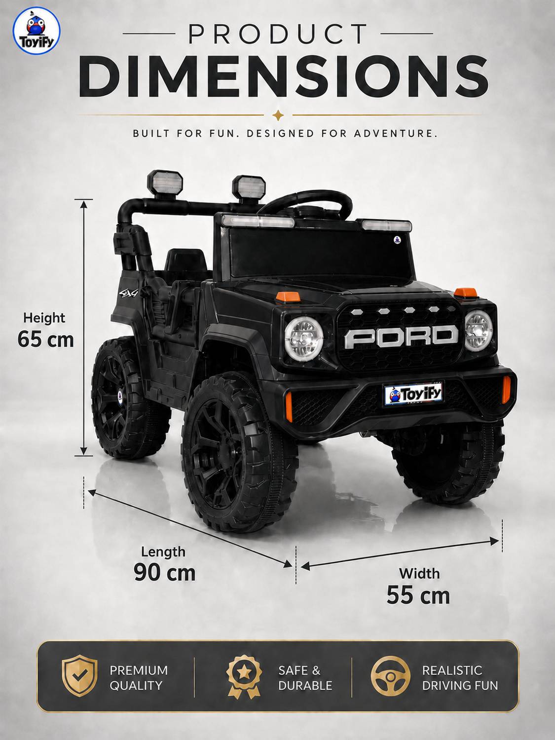 Toyify 4x4 Ride-On Car for Kids - Image 5