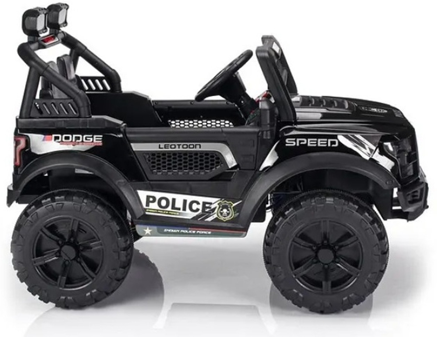 Image of oh baby POBO BLACK 4 Motors 4x4 (1-8Yrs) Battery ride on Jeep Battery Operated Ride On