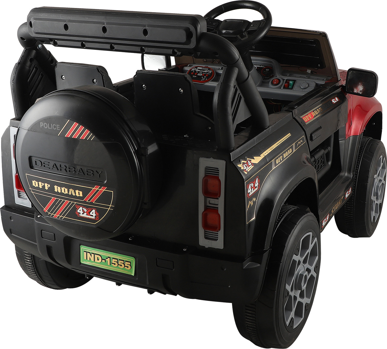 Image of JoyRide Def'er Heavy Duty 4 motor 12V Electric Ride On Jeep for Kids | Remote Control Car Battery Operated Ride On