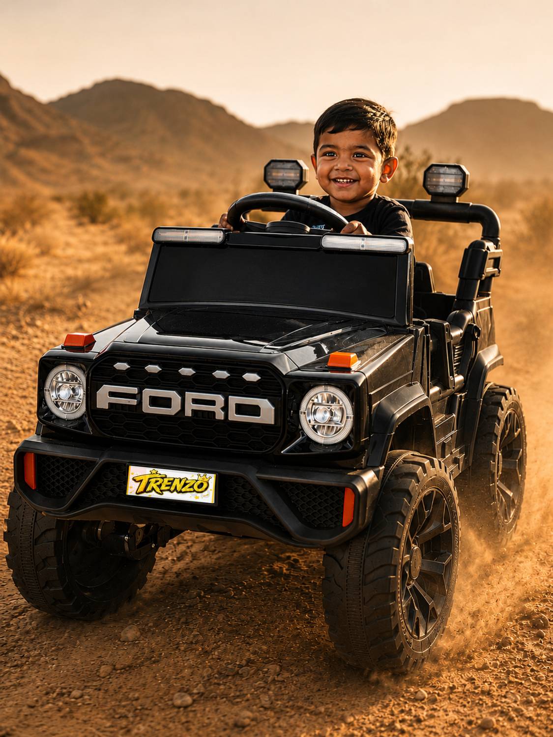 Trenzo 12V Rechargeable Kids Car - Image 1