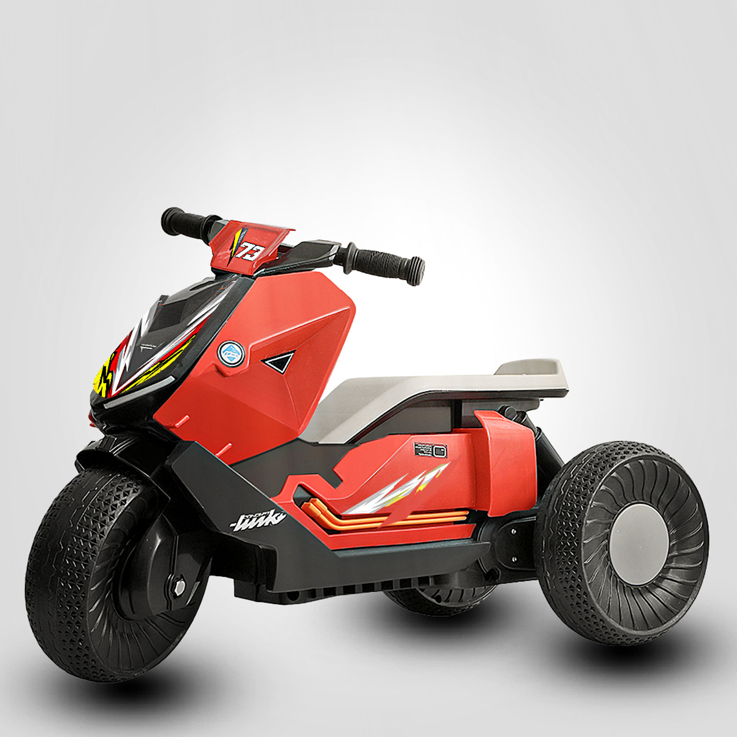 Image of Miss & Chief Thunder Ride-on with Lights & Music, Battery Operated, Electric Superbike Bike Battery Operated Ride On
