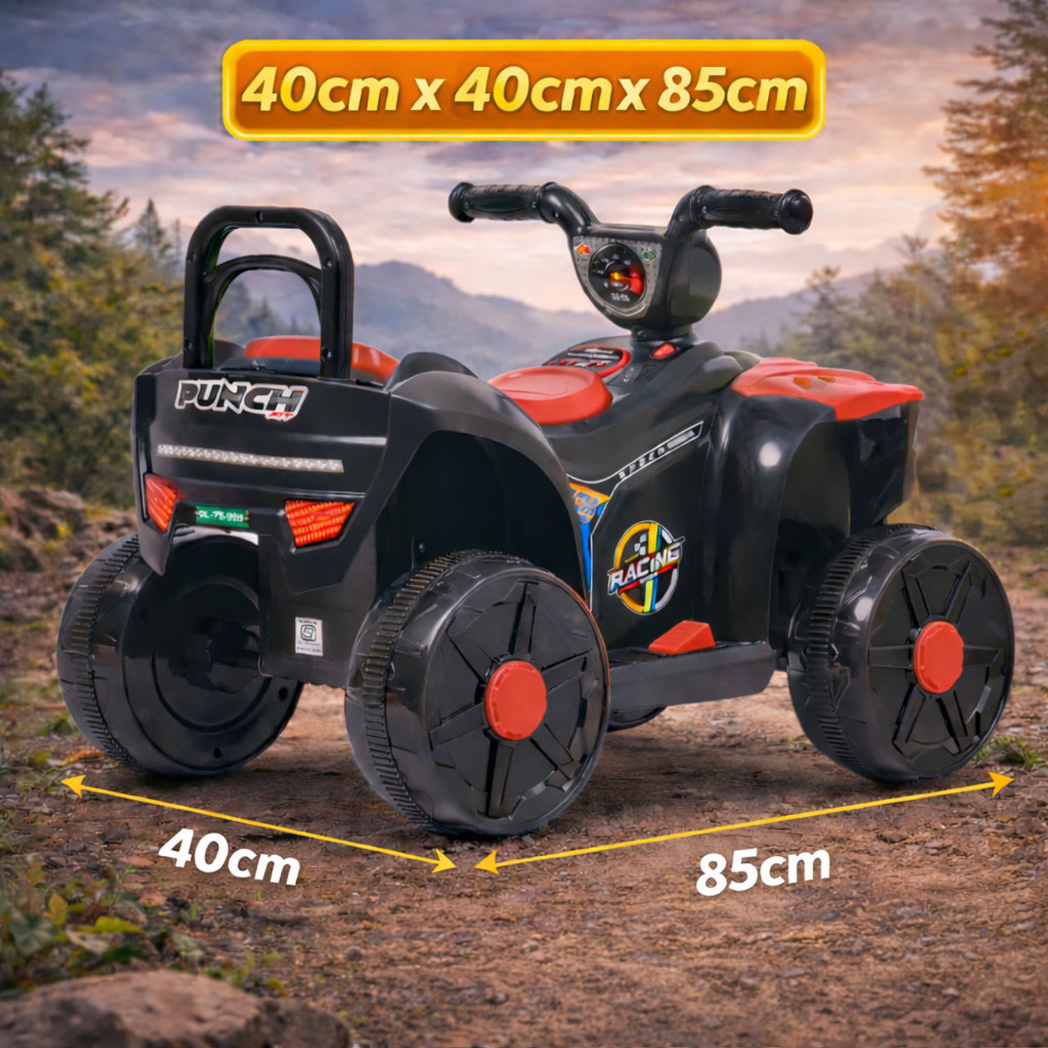 Image of Pandaoriginals Nitro Ev With Music And Lights, Forward and Backward Gear, Built in MP3 player Jeep Battery Operated Ride On