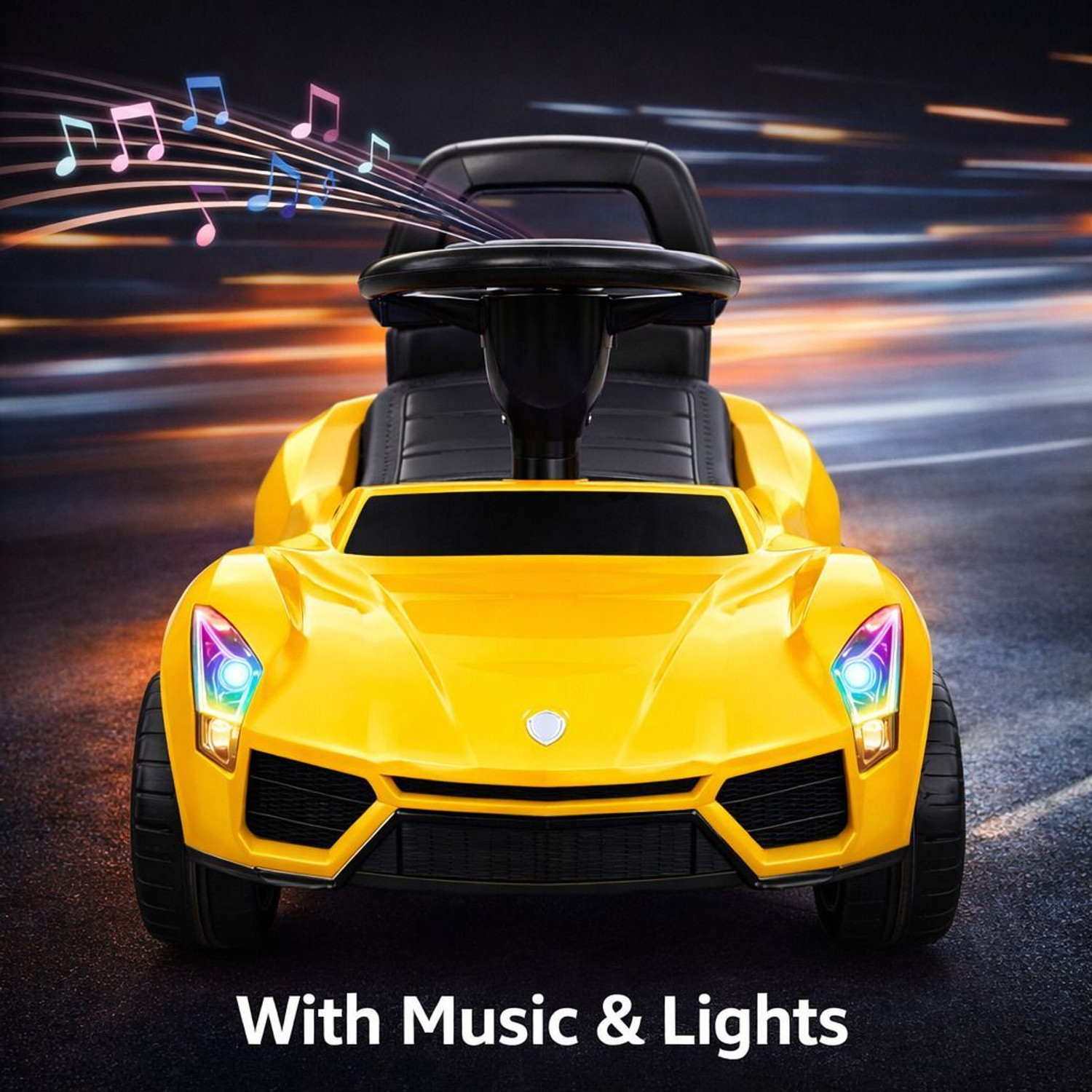 Image of Pandaoriginals Kids music and lights, 1 to 4 years, kids toy on mc laren Car Non Battery Operated Ride On