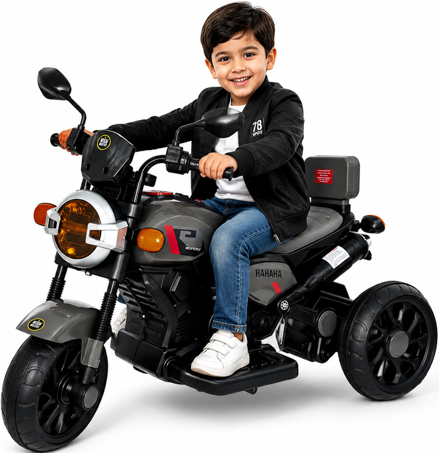 Image of Wishmaster Kids EV Motorbike For 2-5 Year 3-Wheel | 2-5 Year Kids With Charger & Warranty Bike Battery Operated Ride On
